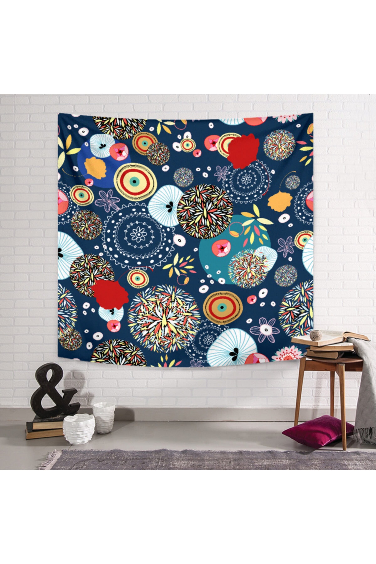 PASAJ HOME Vektörel Daireler Duvar Örtüsü