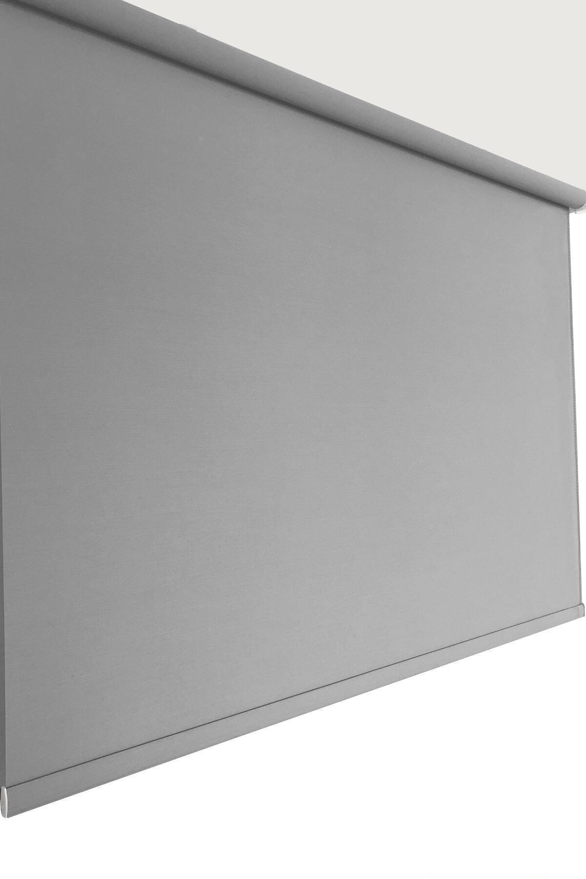Brillant Stor Perde Açık Gri Kalın Kumaş 210 X 270 Cm Perde