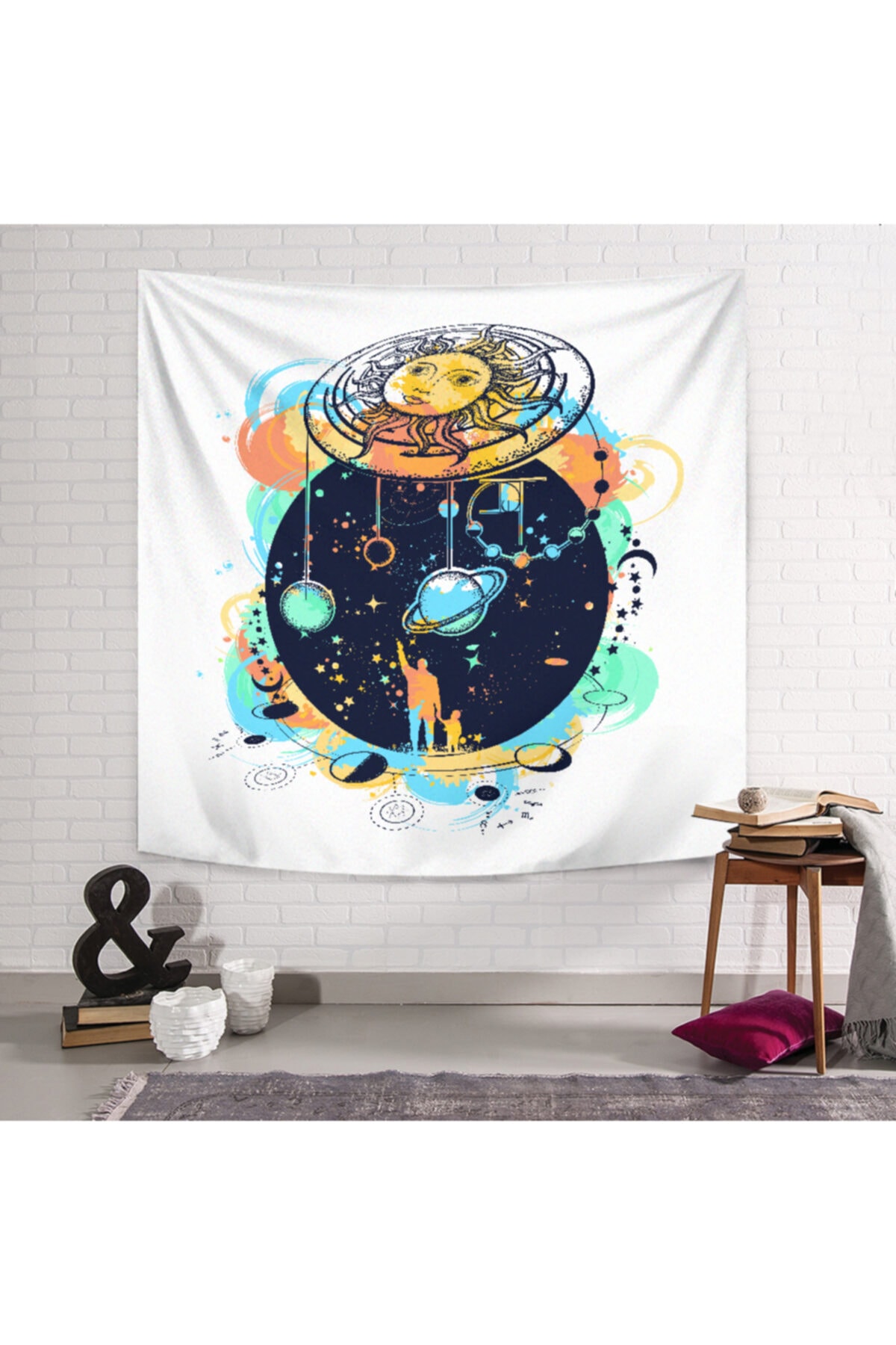 PASAJ HOME Sun Kozmic Mandala Duvar Örtüsü