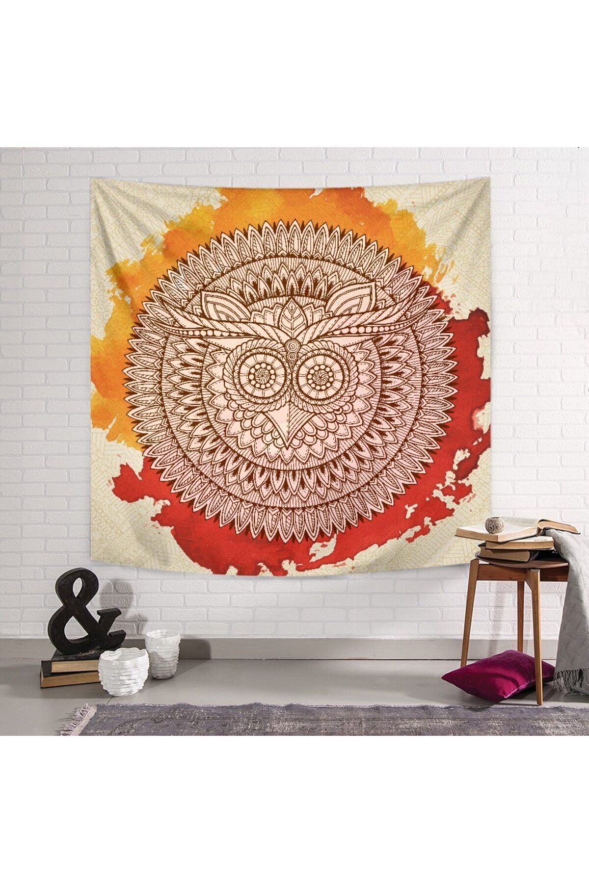 PASAJ HOME Pastel Baykuş Duvar Örtüsü