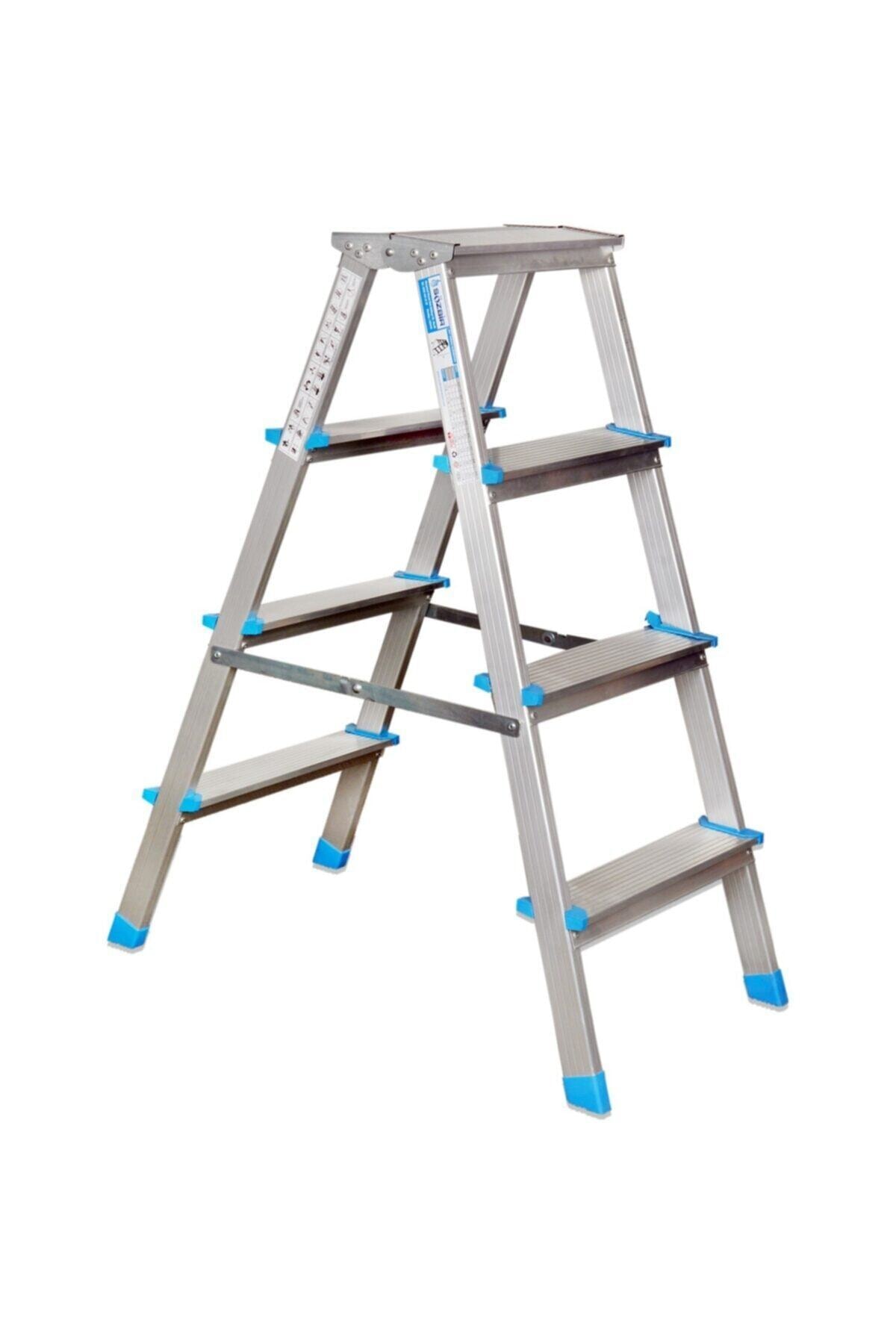 Sözbir Merdiven Alümminyum Merdiven 4 Basamaklı Çift Çıkışlı Sözbir