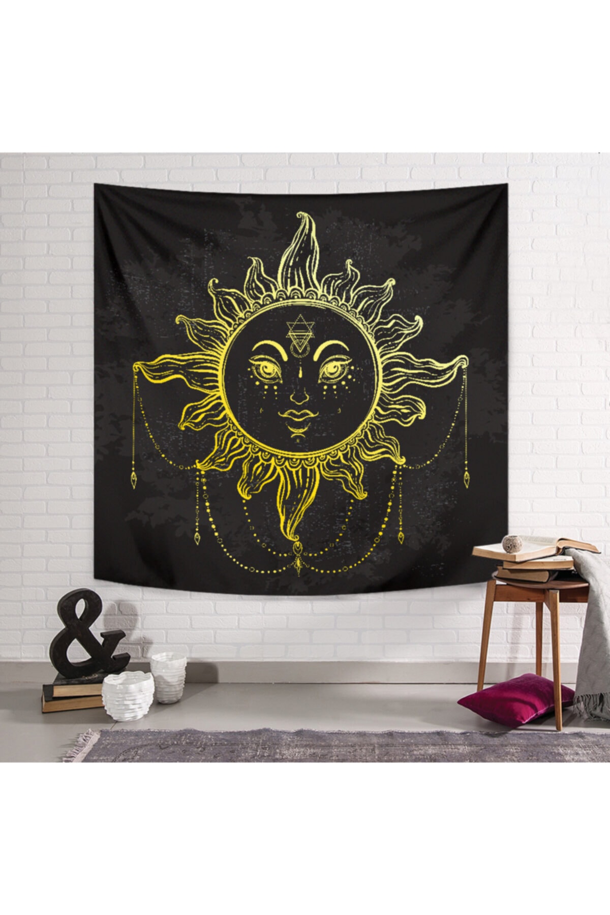 PASAJ HOME Güneş Sembol Duvar Örtüsü