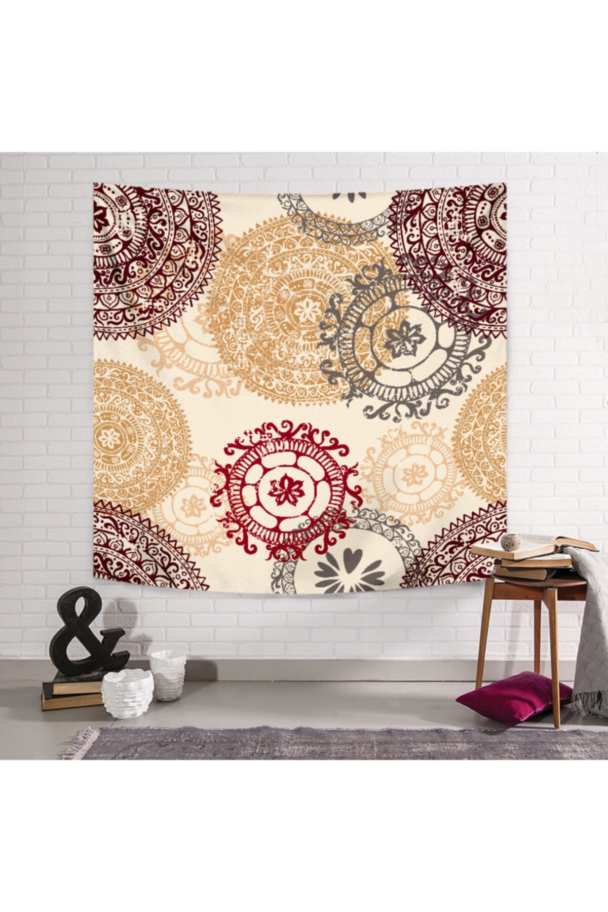 PASAJ HOME Hand Drawn Ethnic Duvar Örtüsü