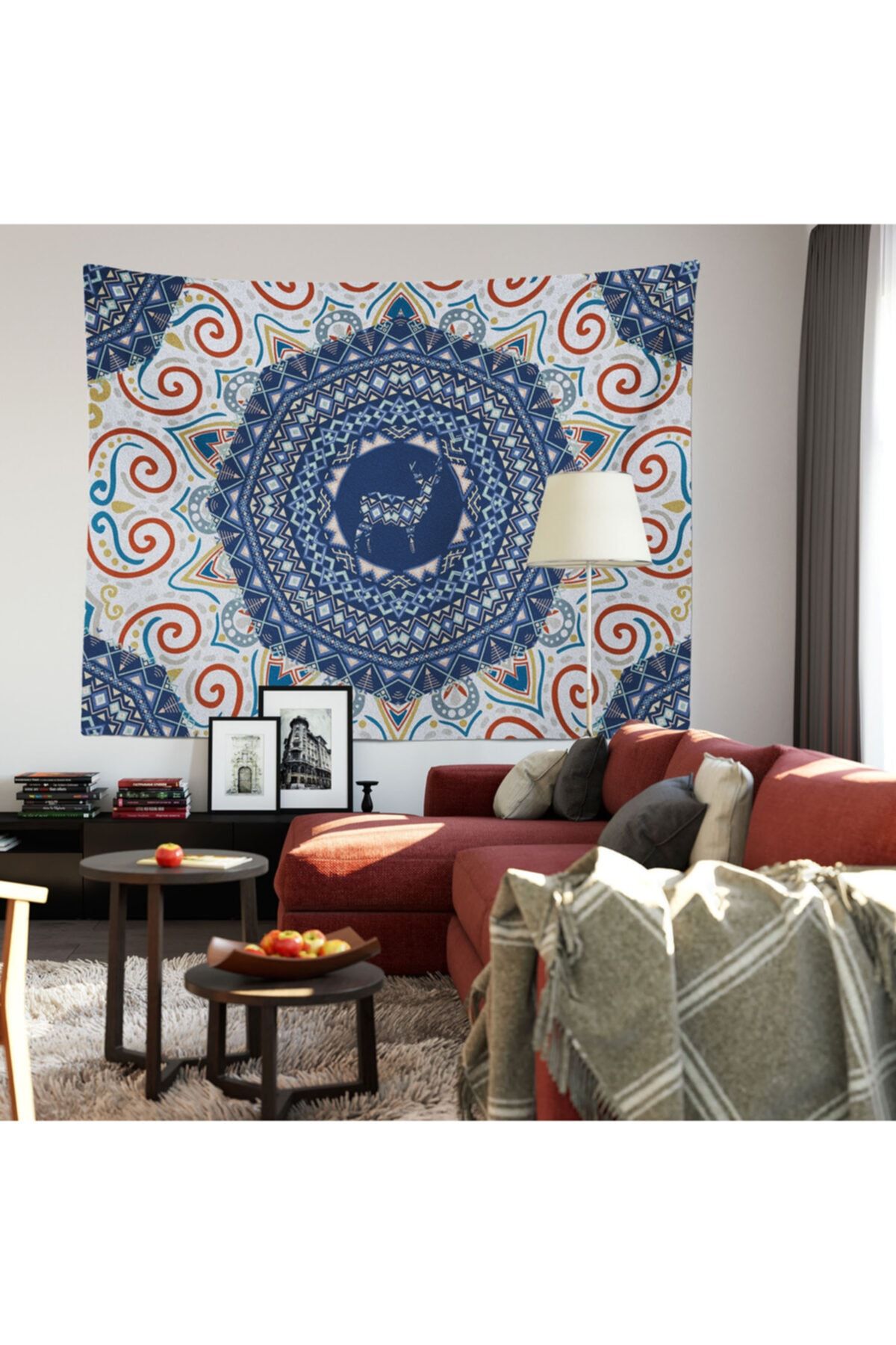 PASAJ HOME Duvar Halısı Serisi Modern Geyikli Duvar Örtüsü