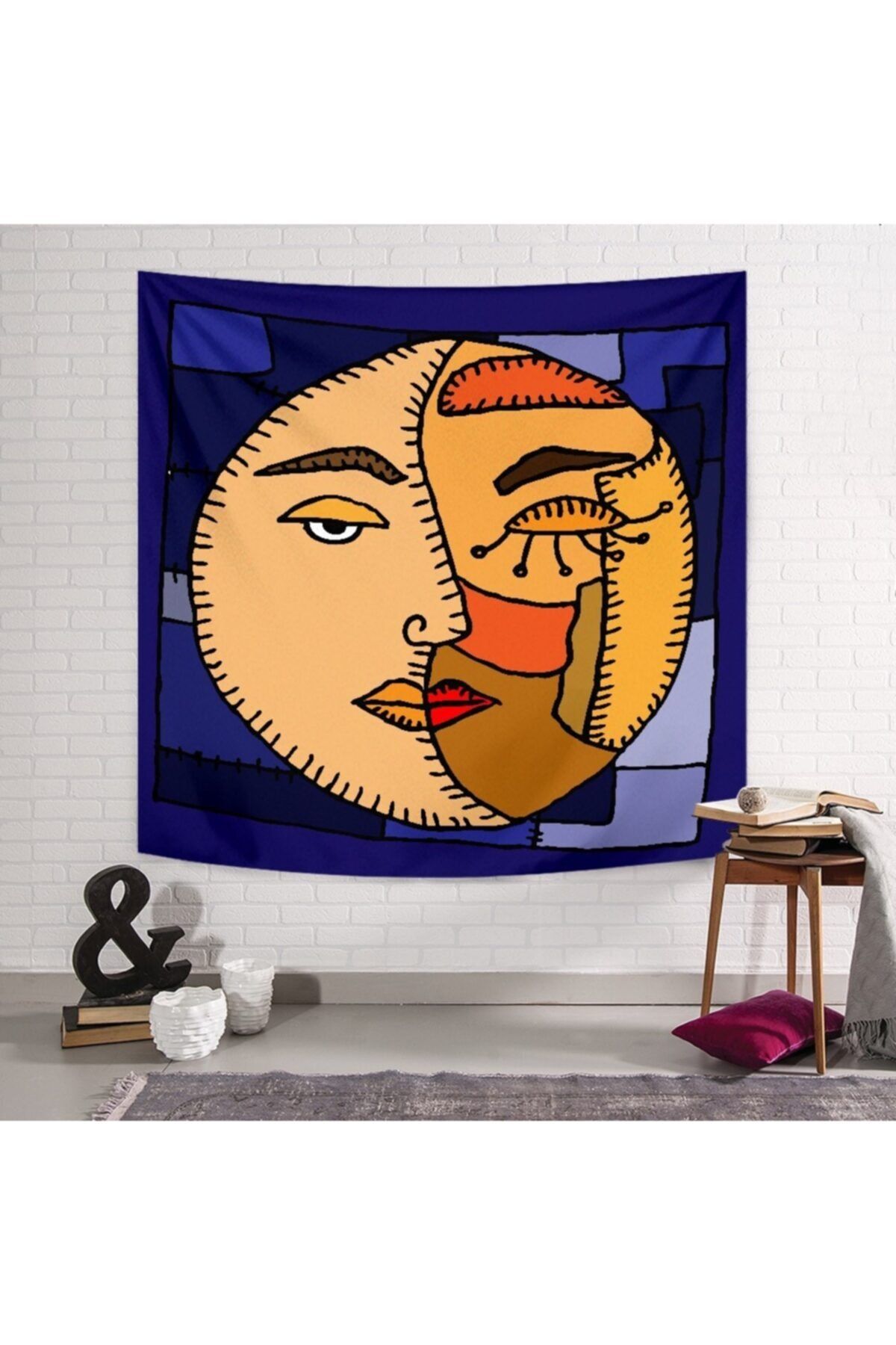 PASAJ HOME Cubist Face Duvar Örtüsü