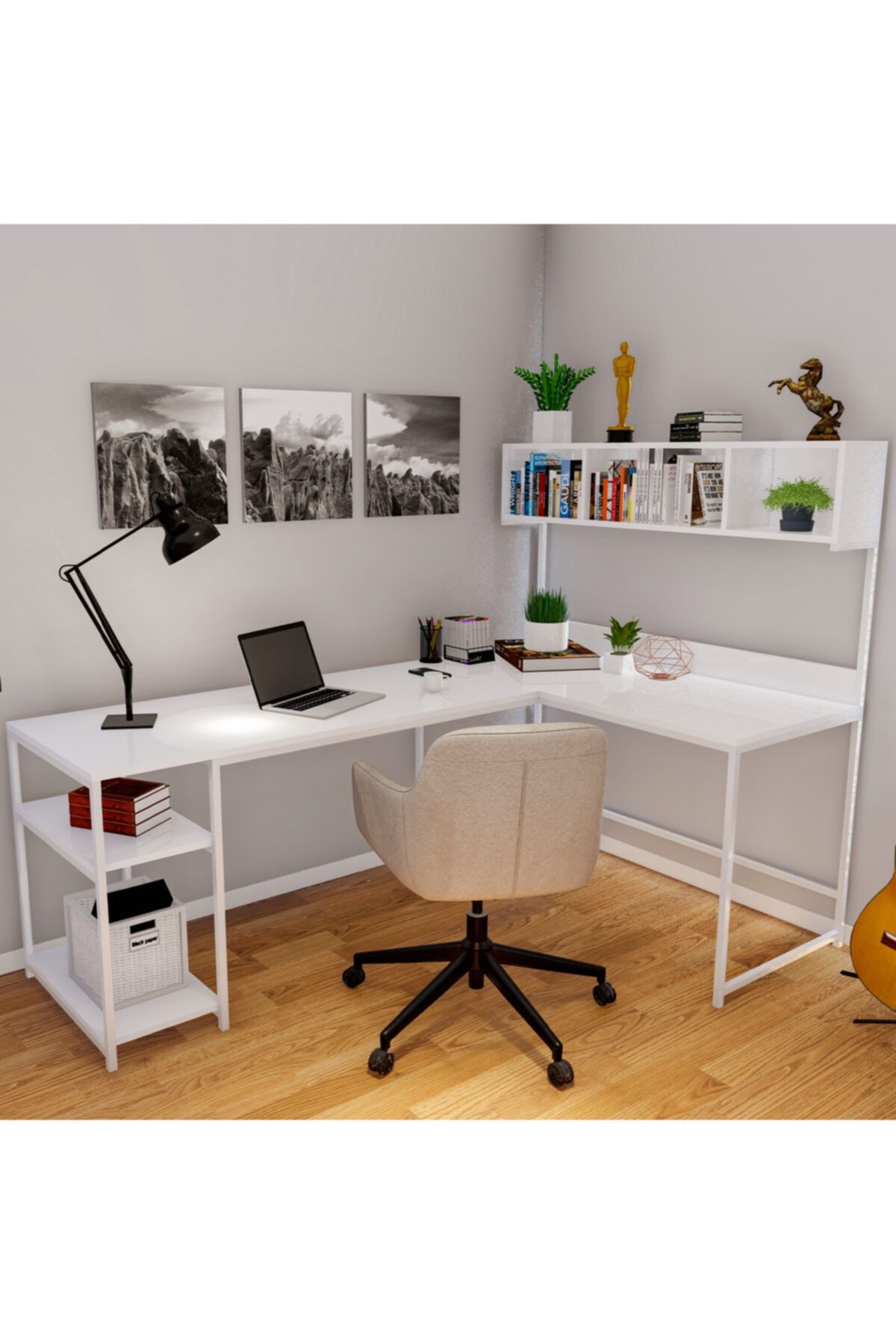 Fupe Shop Samatya Çalışma Masası Beyaz 200 X 72 X 60