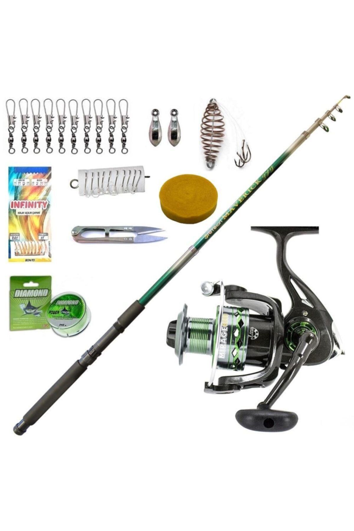 Remixon Mirage 6000 Maverick Green 360cm Olta Takımı Seti