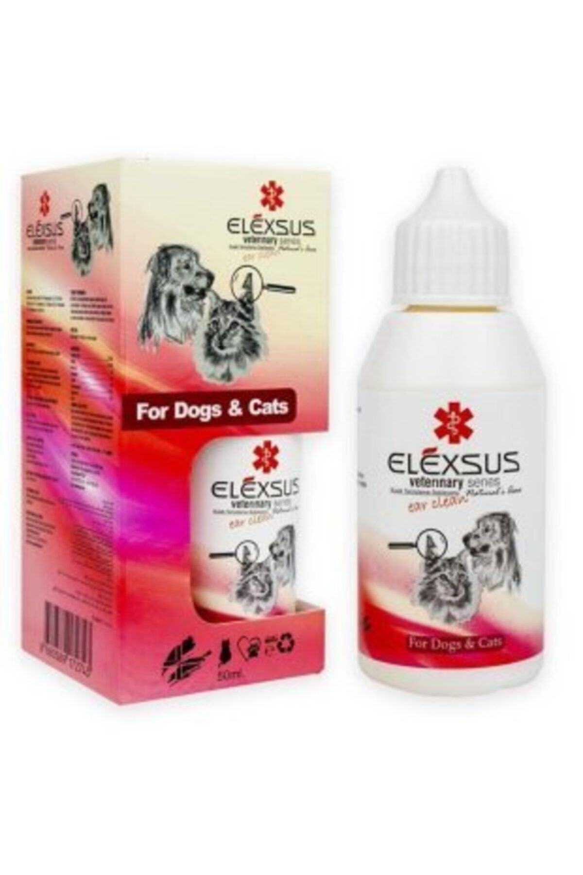 Elexsus Ear Clean Kedi Köpek Kulak Temizleme Solisyonu 50ml