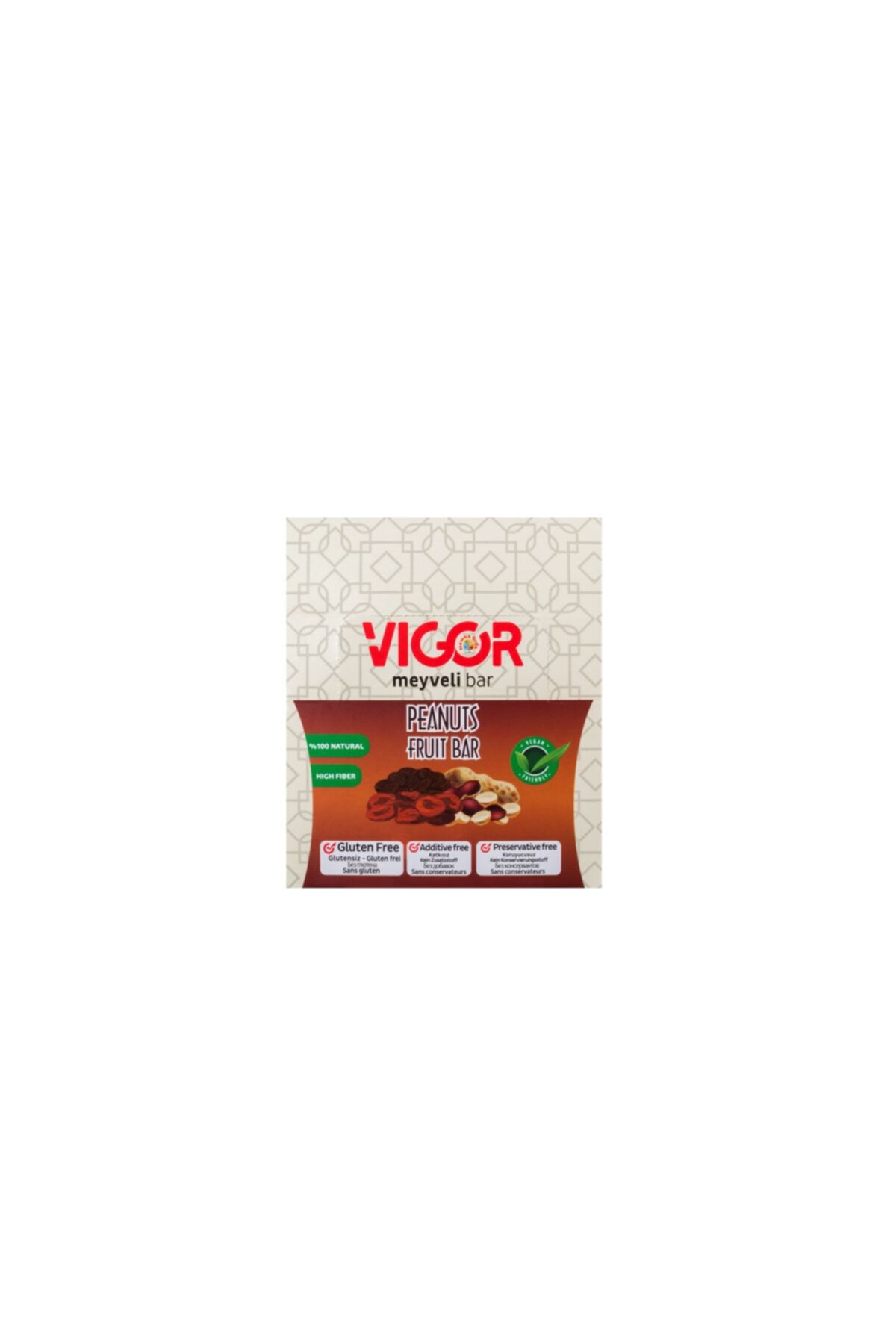 Vigor Yer Fıstıklı Meyveli Bar 40gr * 16 Ad.