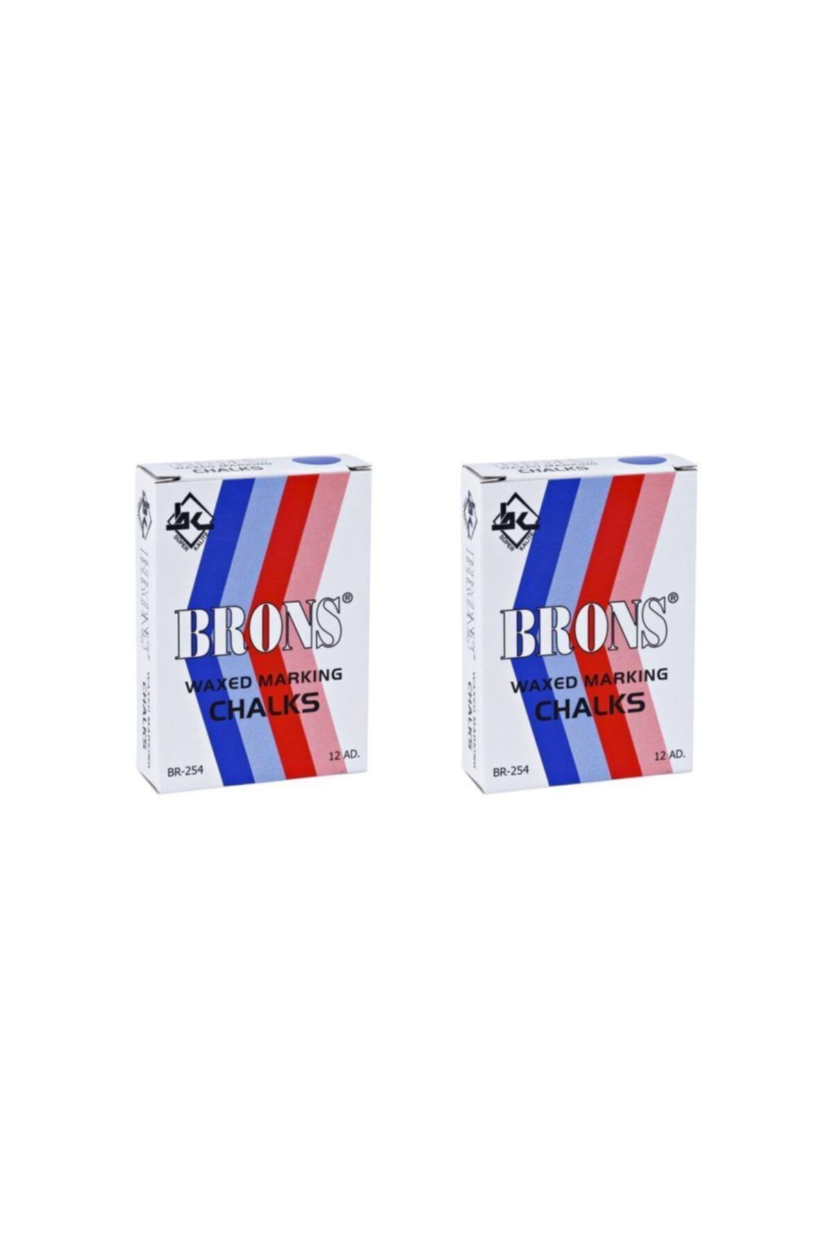 Brons Br-254 Tebeşir 12'li Kutu Mavi 2 Adet