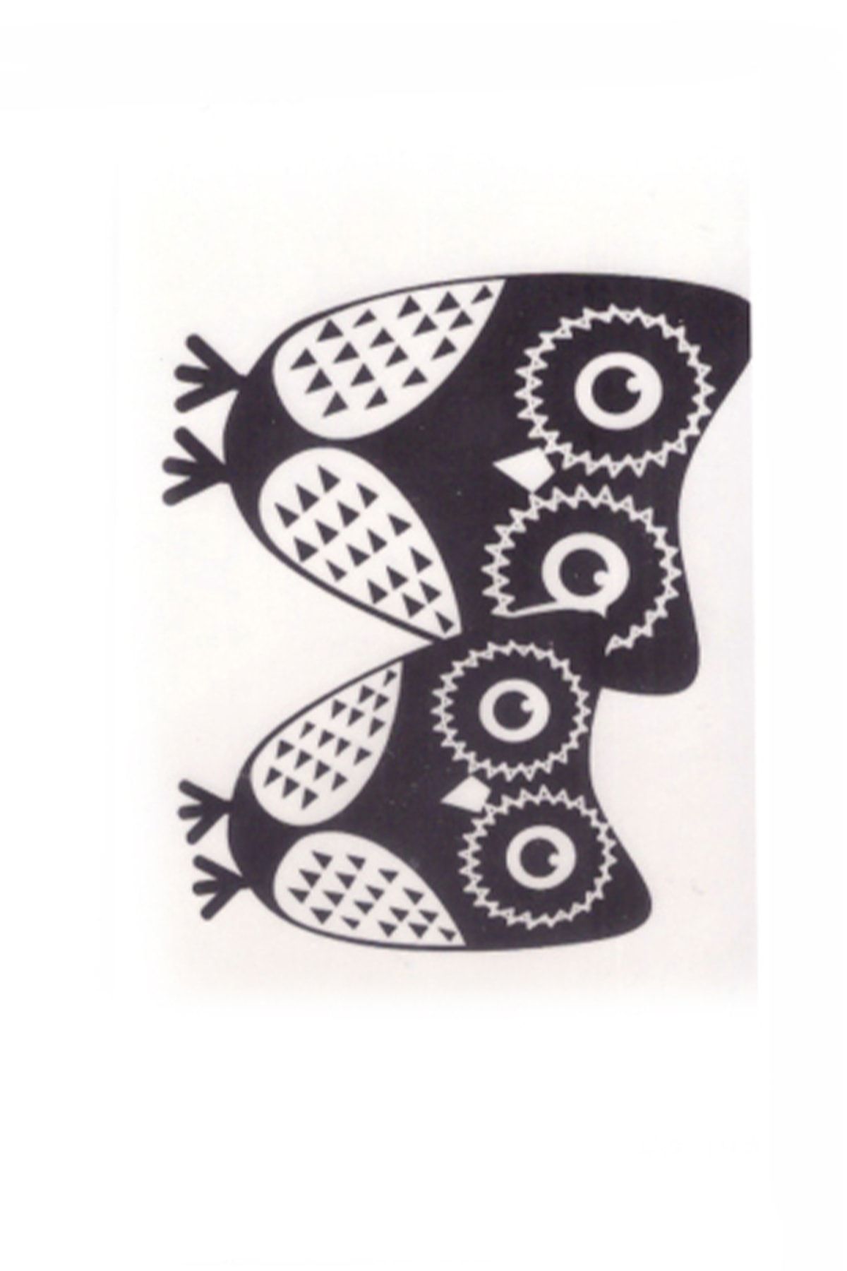 Store&Tattoo Desenli Baykuslar Geçici Dövme Küçük Boy 10x6 cm
