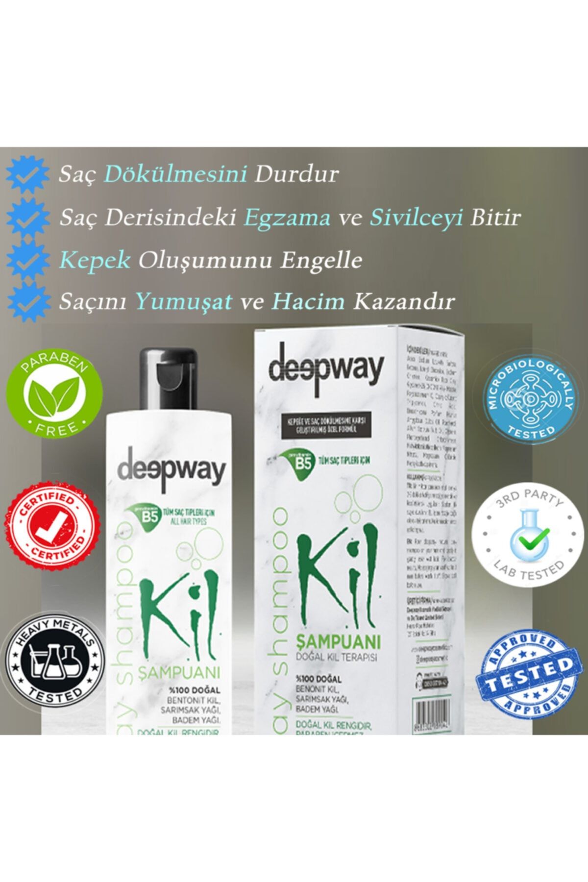 Deep Way Kil Şampuanı Saç Dökülmesini Durdur