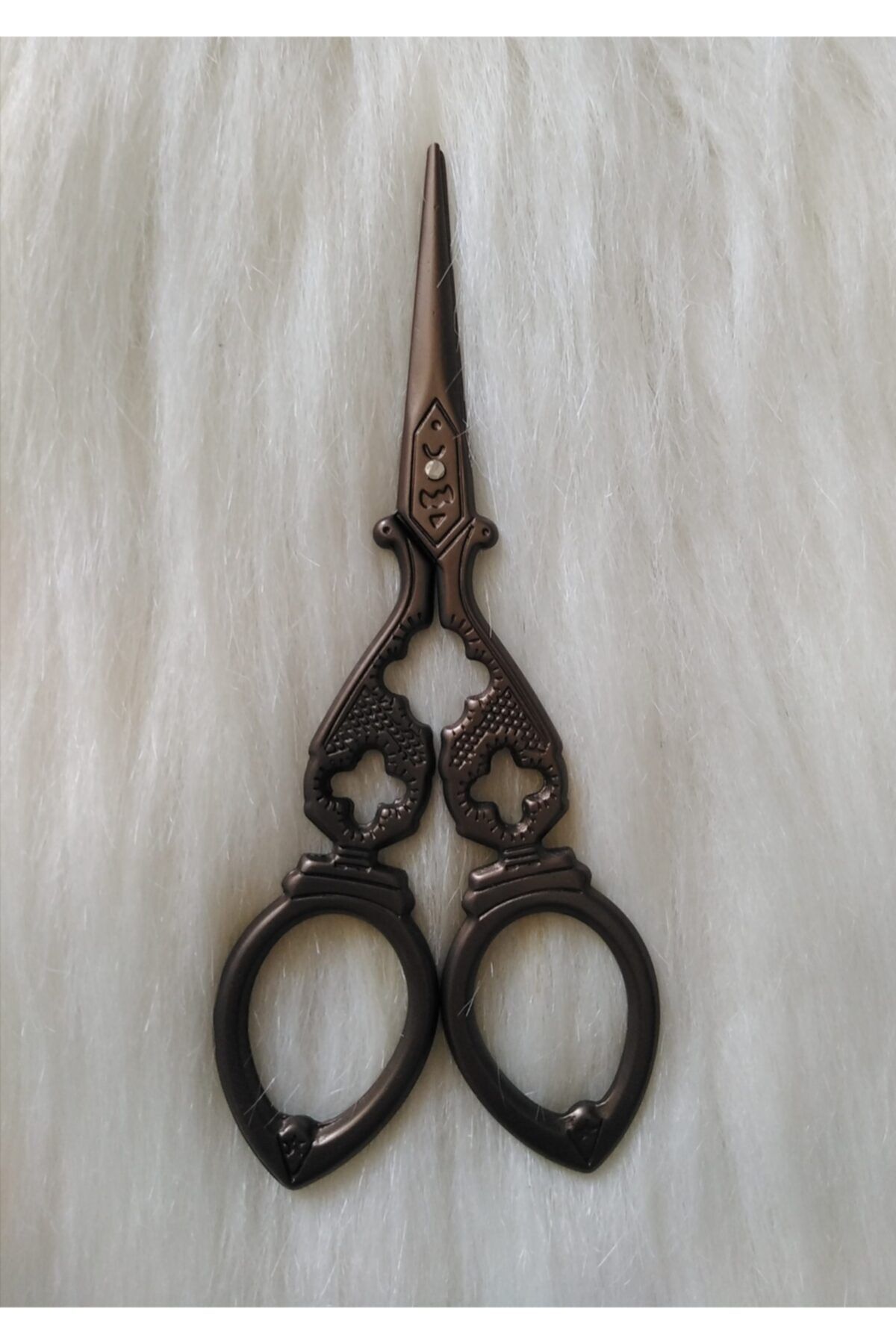 fundahobi Vintage Desenli Makas (bakır)