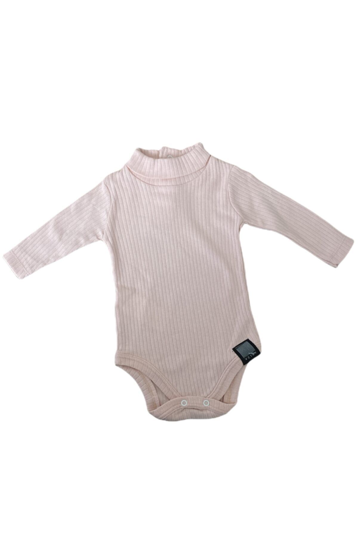 Balbadem baby kids Boğazlı Çıt Çıtlı Kız Bebek Body Anti-alerjik