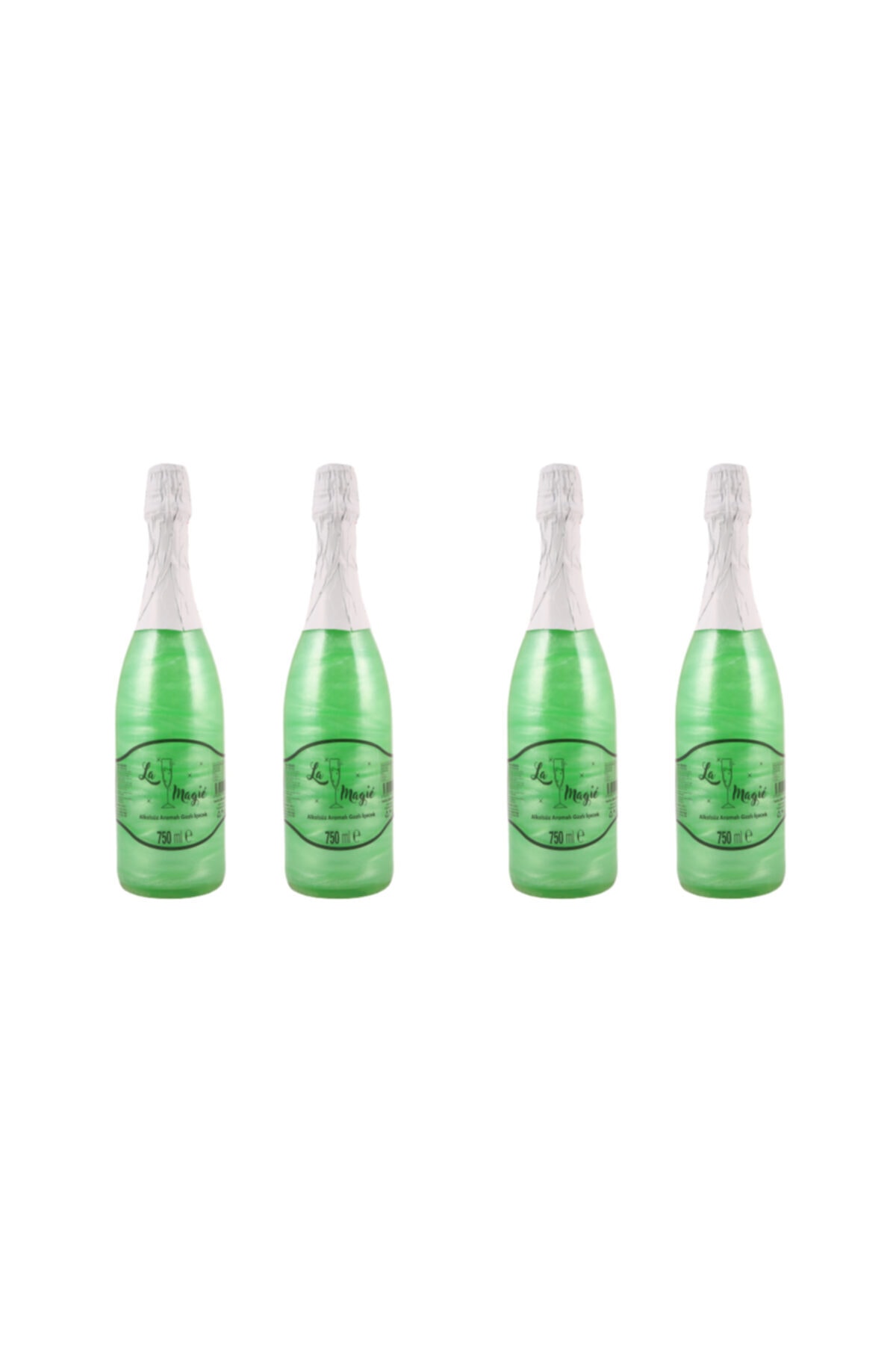 La Magié Misket Limon Ve Nane Aromalı Gazlı Simli Alkolsüz Kokteyl 4x750 ml