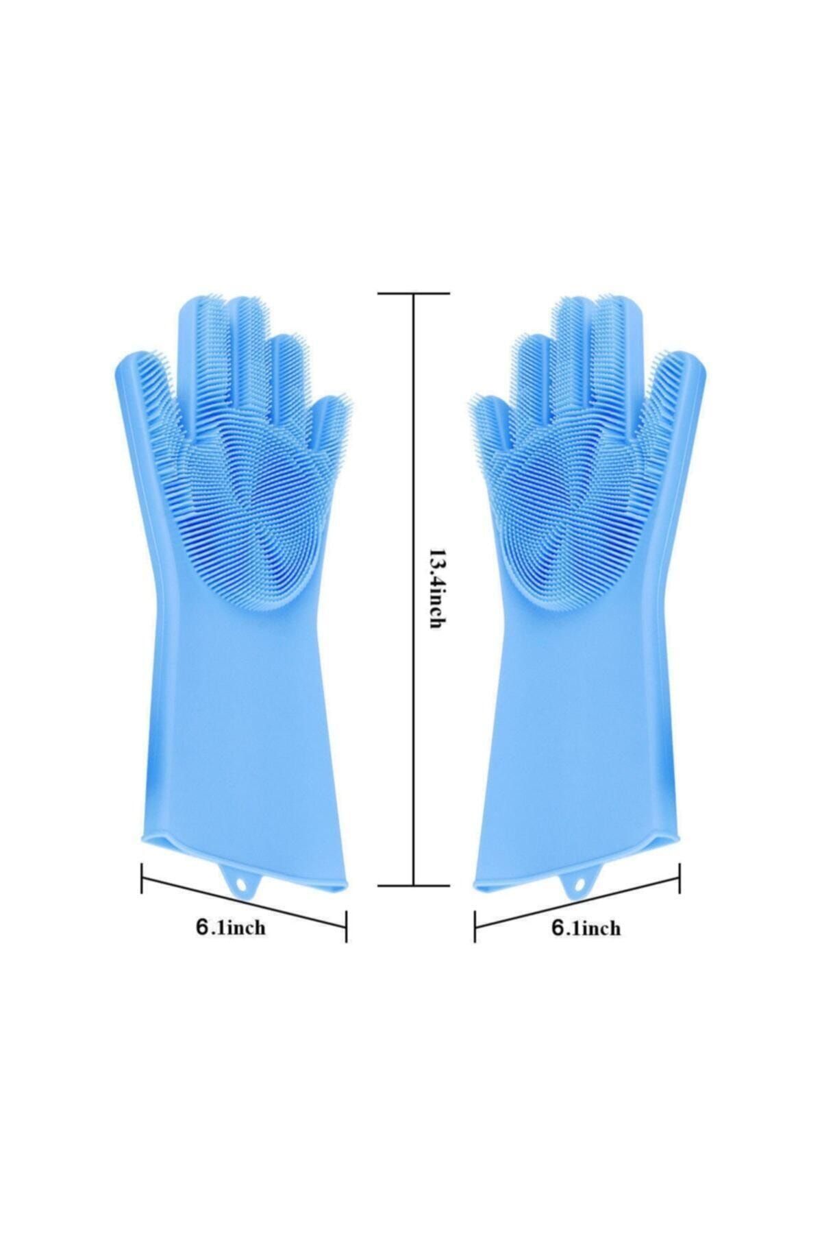 Magic Gloves Sihirli Silikon Bulaşık Eldiveni Gri