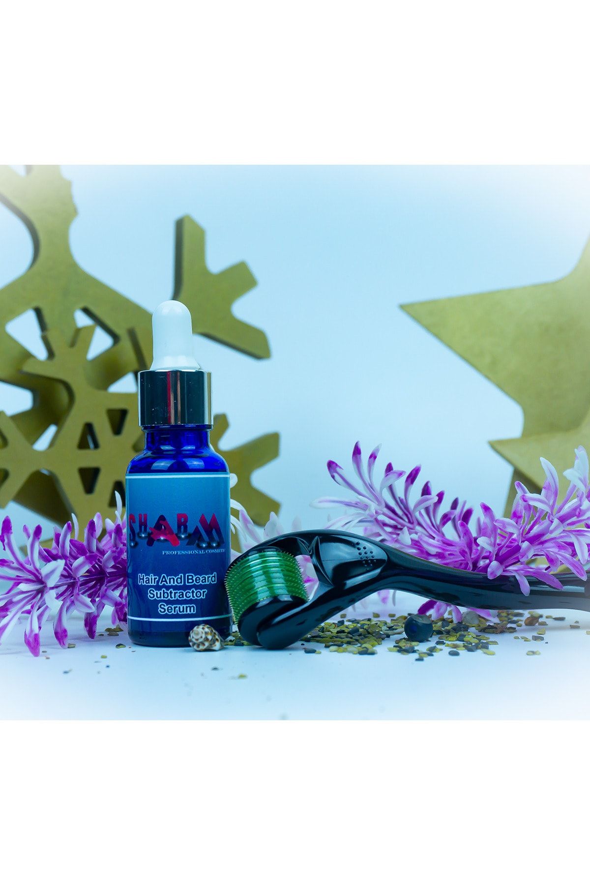 SHARM Saç Ve Sakal Çıkarıcı Serum + Dermaroller Set 20ml