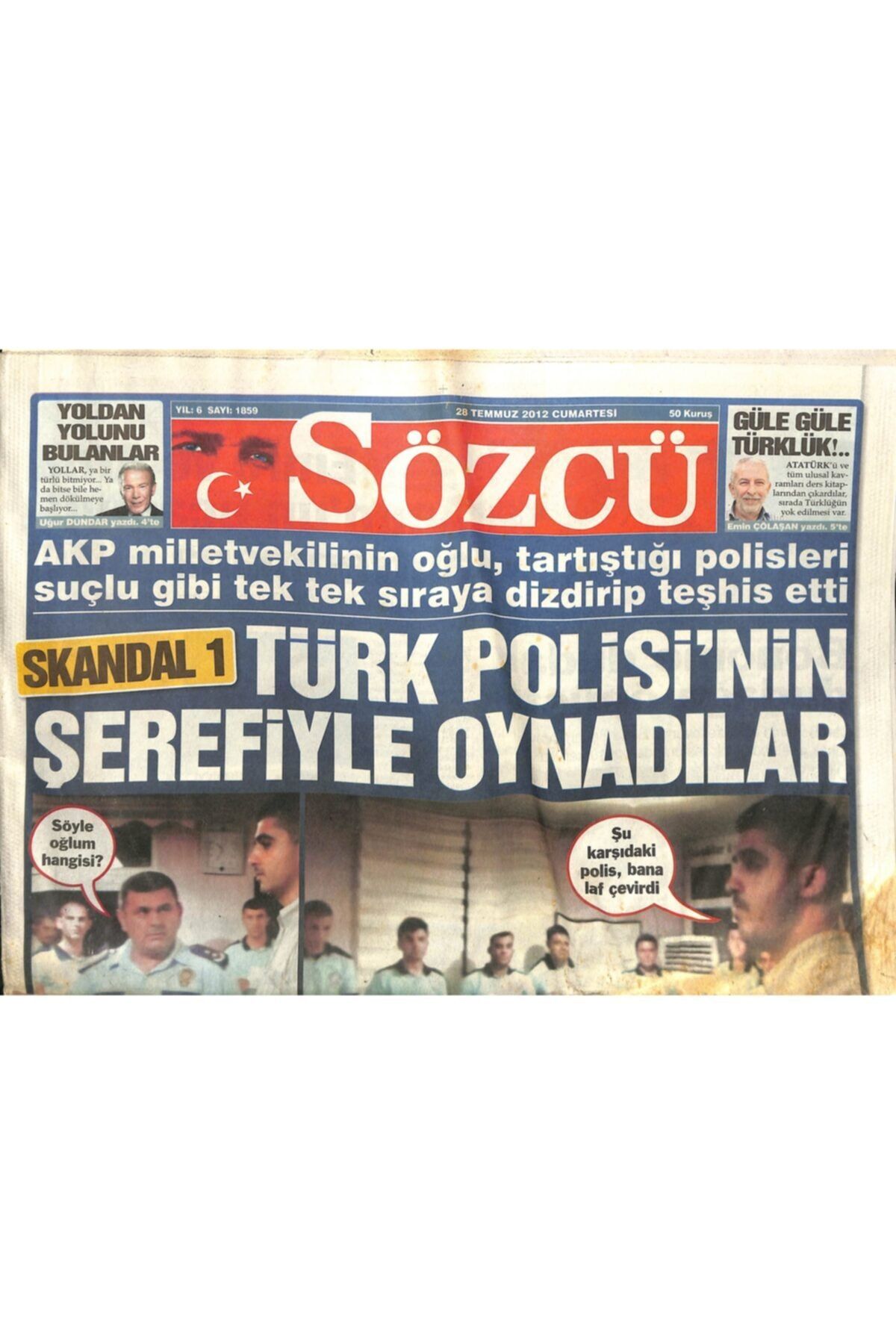 Gökçe Koleksiyon Sözcü Gazetesi 28 Temmuz 2012
