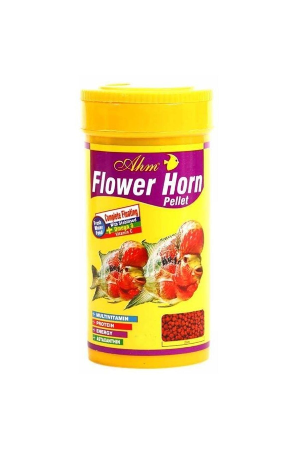 Ahm Flower Horn Pellet Balık Yemi Kova 400 Gr