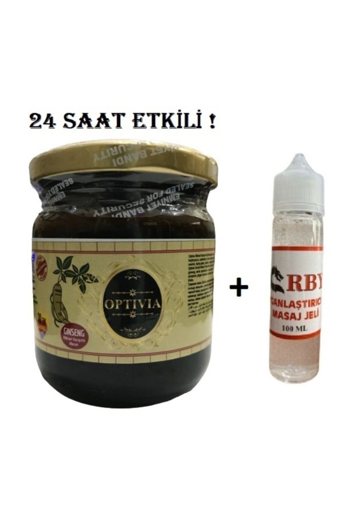 Herşeyi Kolay Optivia Ginseng Performans Macunu 240 gr Ve Çilek Aromalı Kayganlaştrıcı Jell