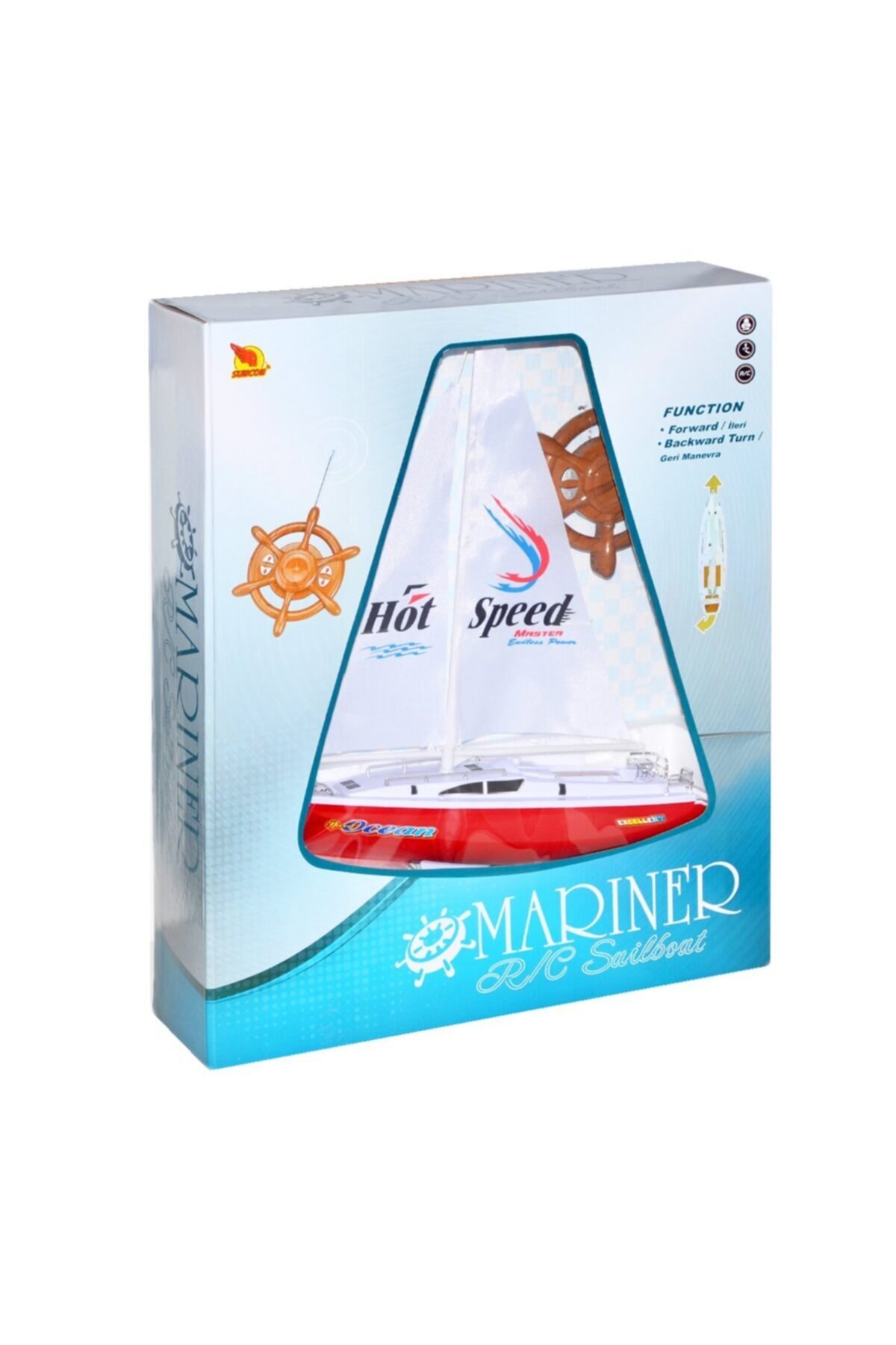 Oyuncakmatik Uzaktan Kumandalı Yelkenli Tekne Yarım Fonksiyonlu 38 Cm