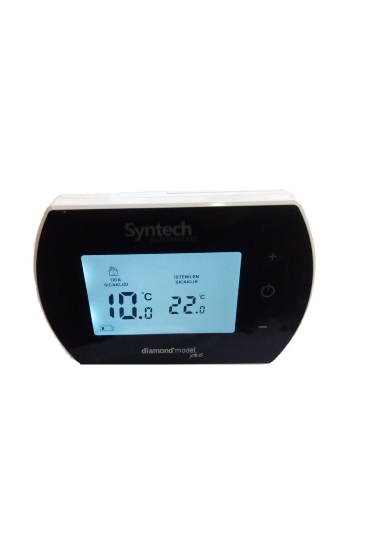 SYNTECH Diamond Plus Kablosuz Oda Termostatı Siyah