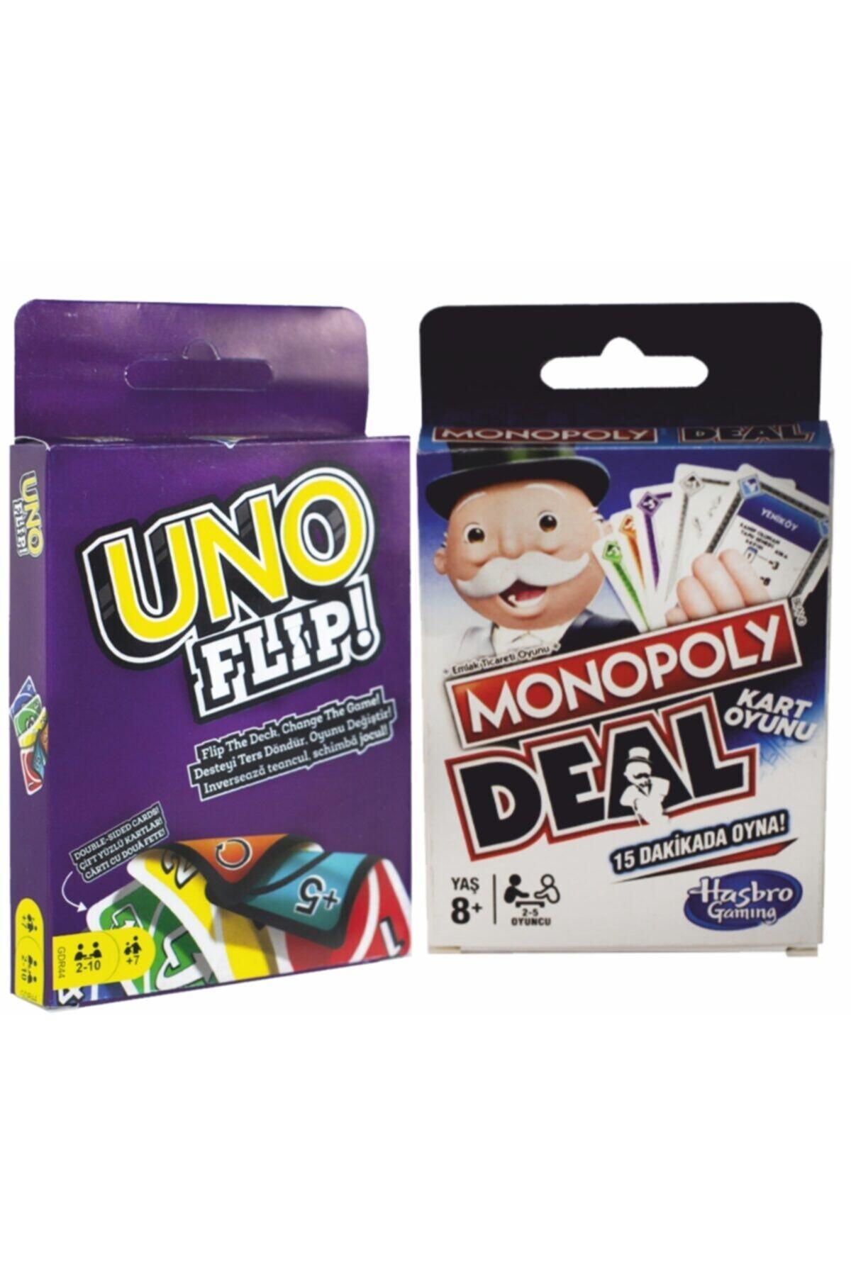 Mattel Games Monopoly Ve Uno Flipy 2li Set