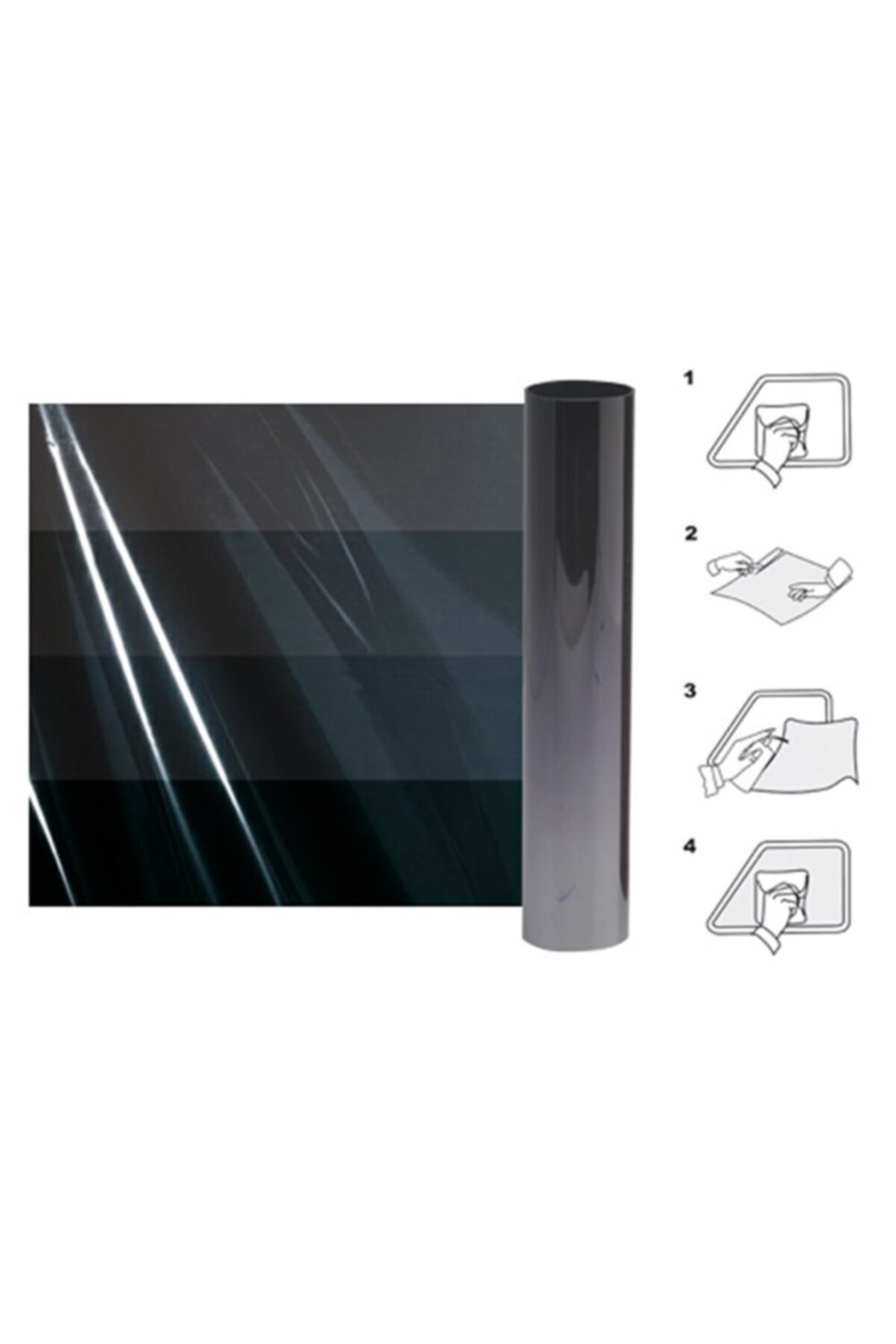 Space 0.50x6m Soft-ray Siyah Bk35 Ekonomik Cam Filmi / Cafı122