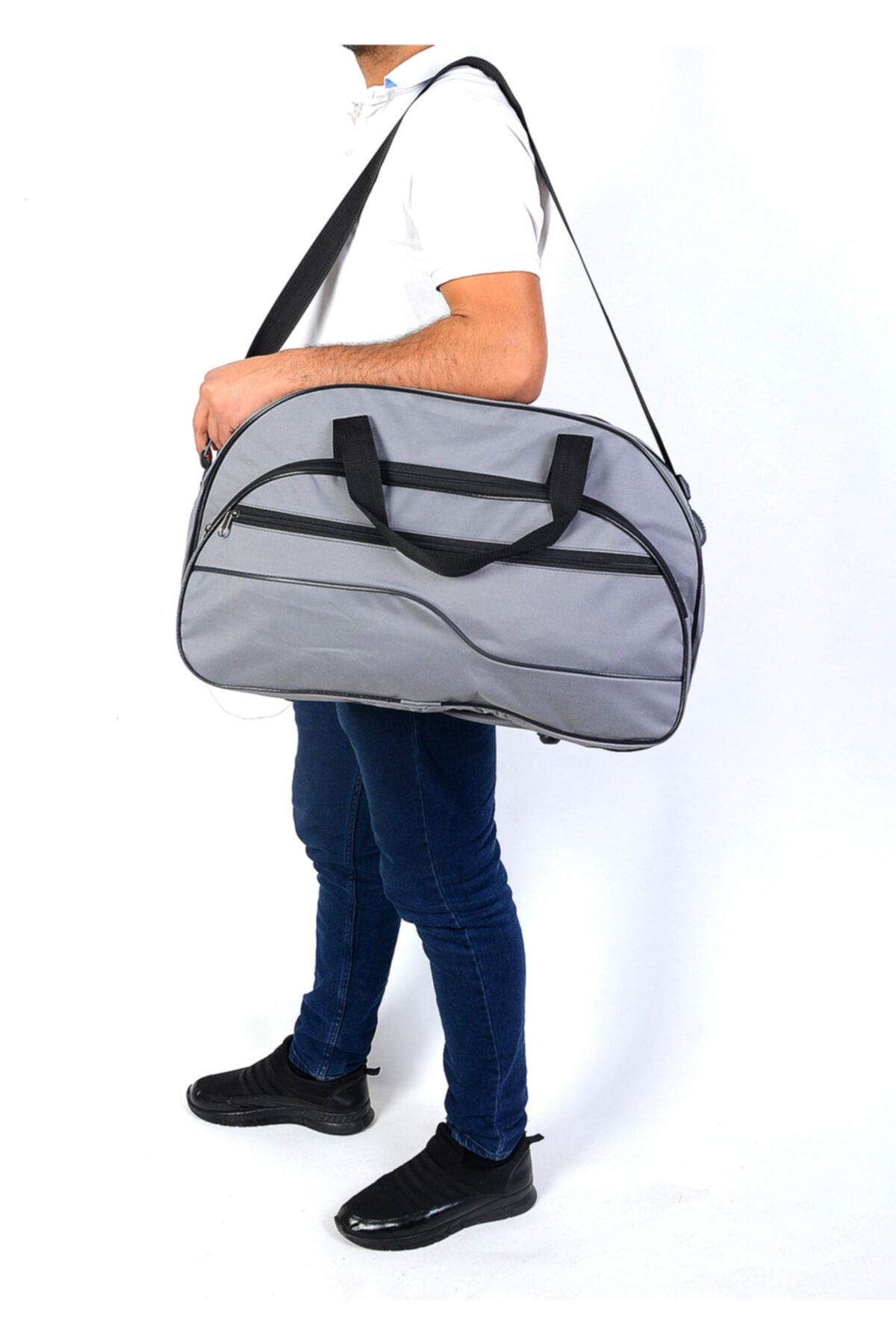 OBAY LİFE Unisex Planet Gri Seyehat El Valiz Çantası