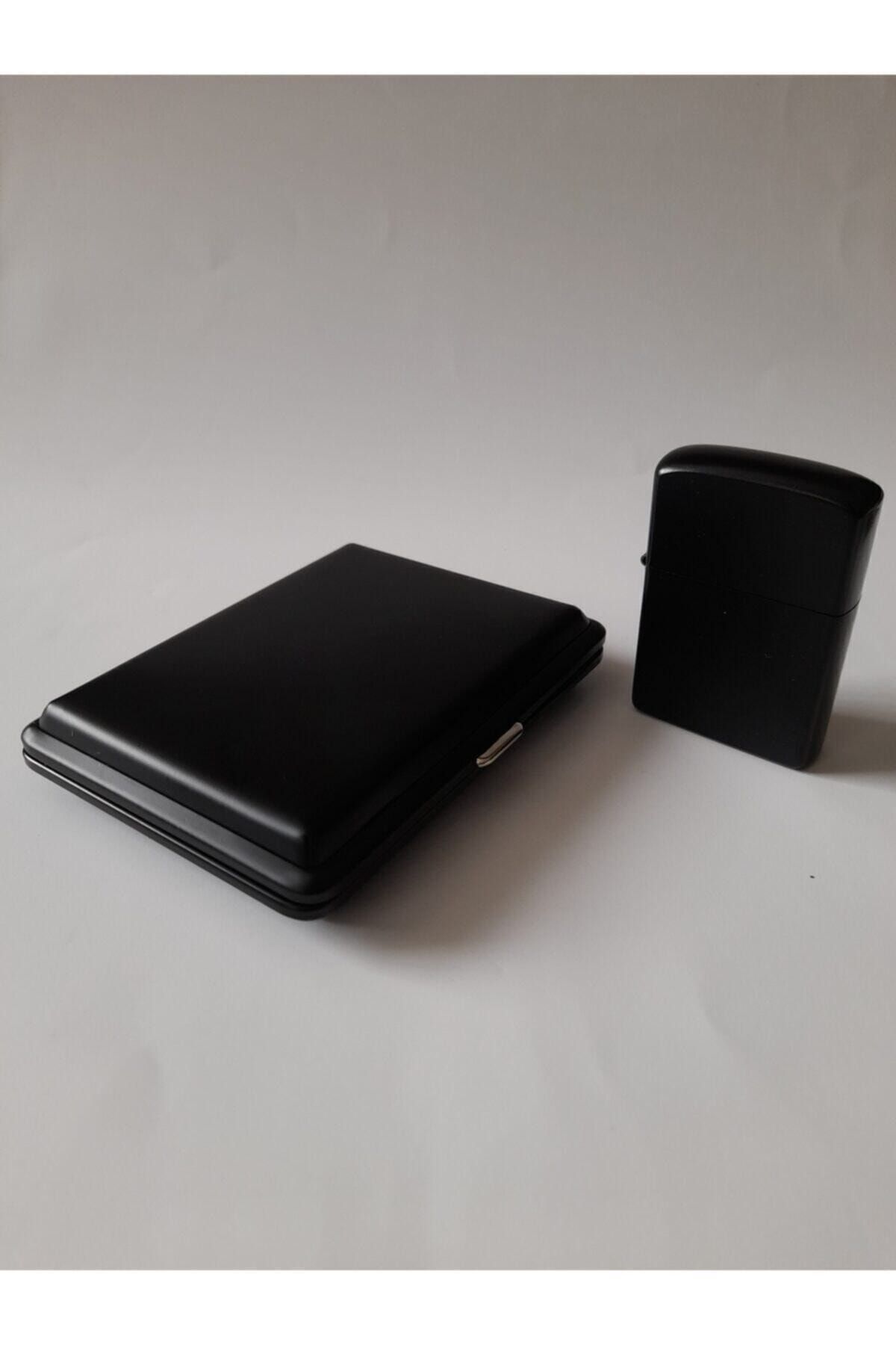 Tabaka Nargile Mat Tabakası ve Mat Zippo Tarzı Çakmak
