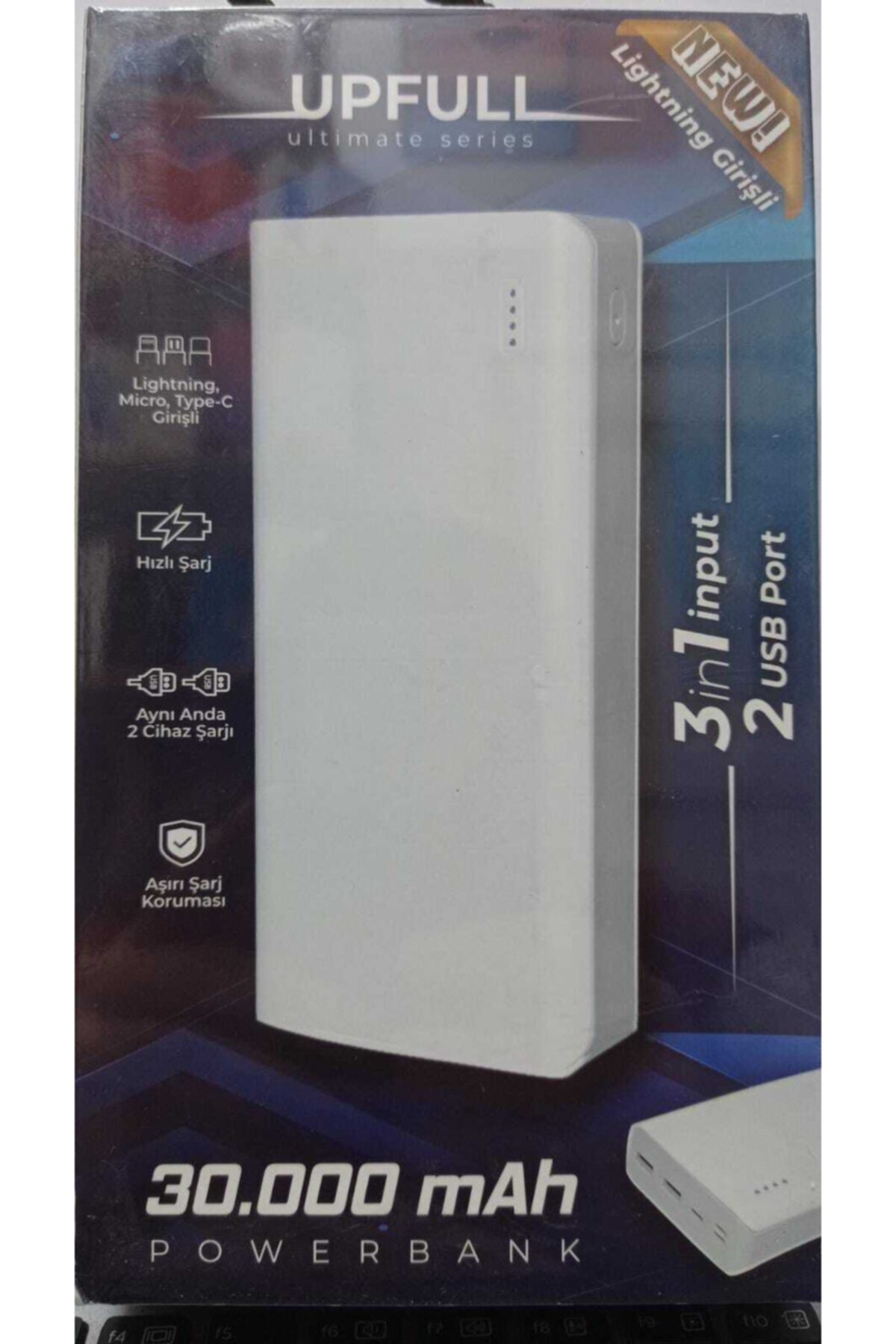 Açıkdeniz iletişim Upfull Pw-82 30000 Mah 2 Usb Çıkışlı Led Göstergeli Powerbank