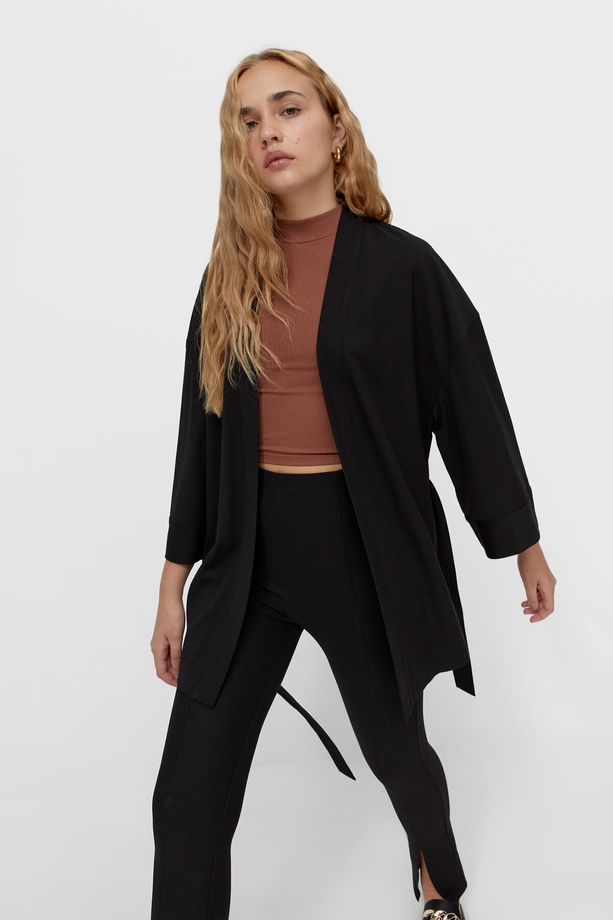 Stradivarius Kemerli Kimono