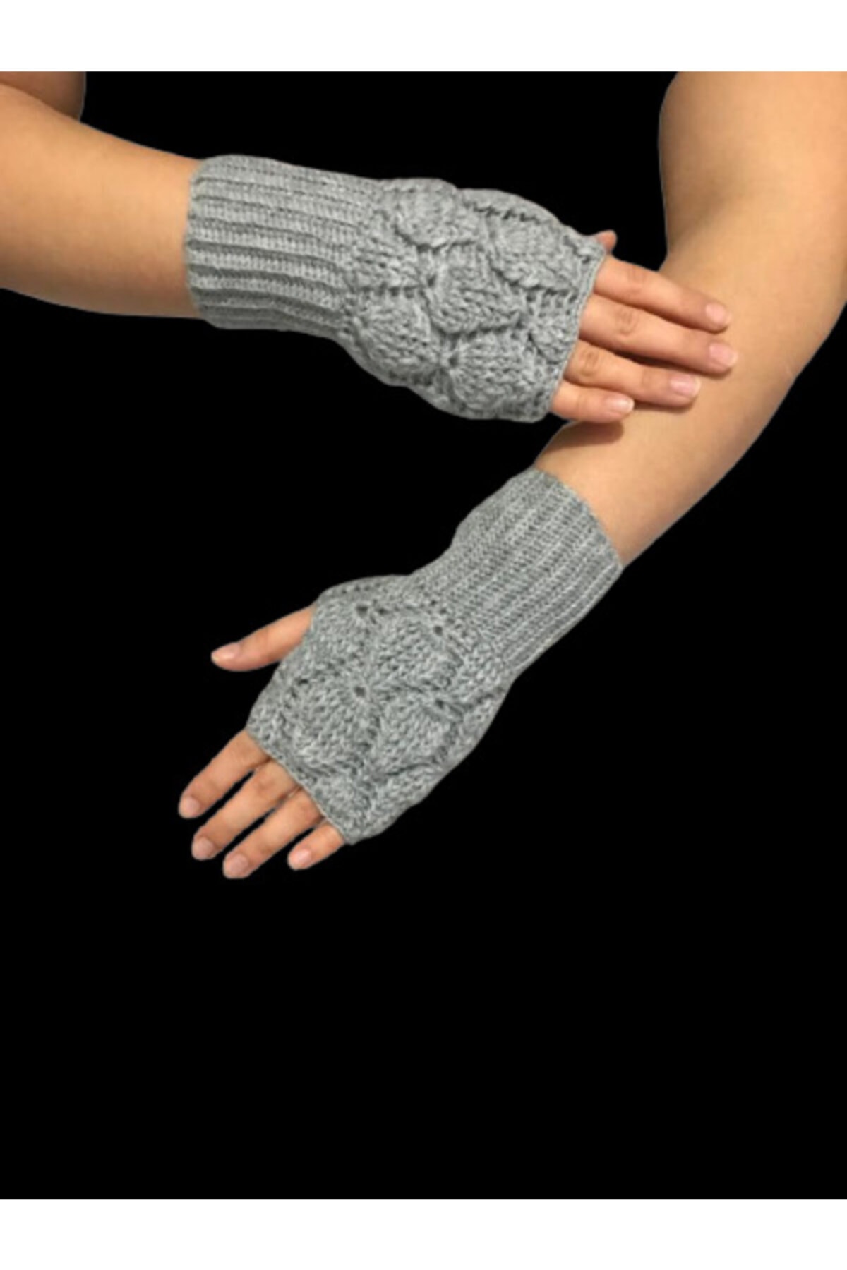 YOS TREND Kadın Eldiven El Örgüsü Eldiven