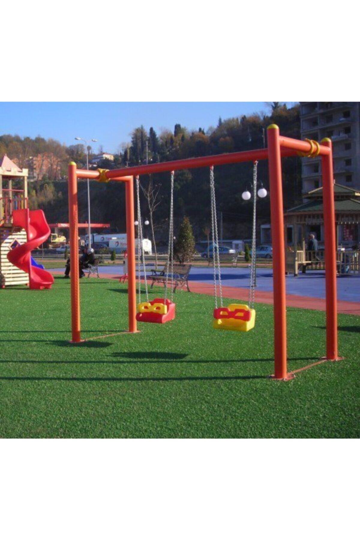 oralpark Çoçuk Ileri Trafik Ikili Salıncak Zincirli