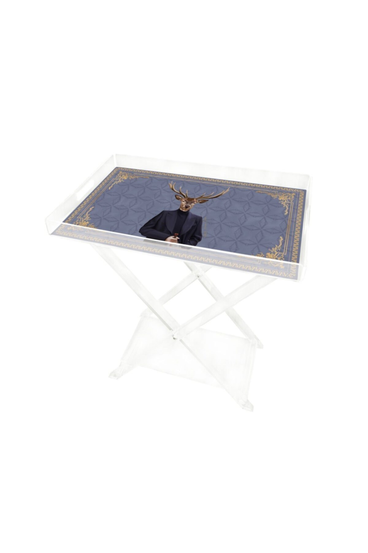 VİTELLİ Gentleman 60x40 Pleksi Sehpa