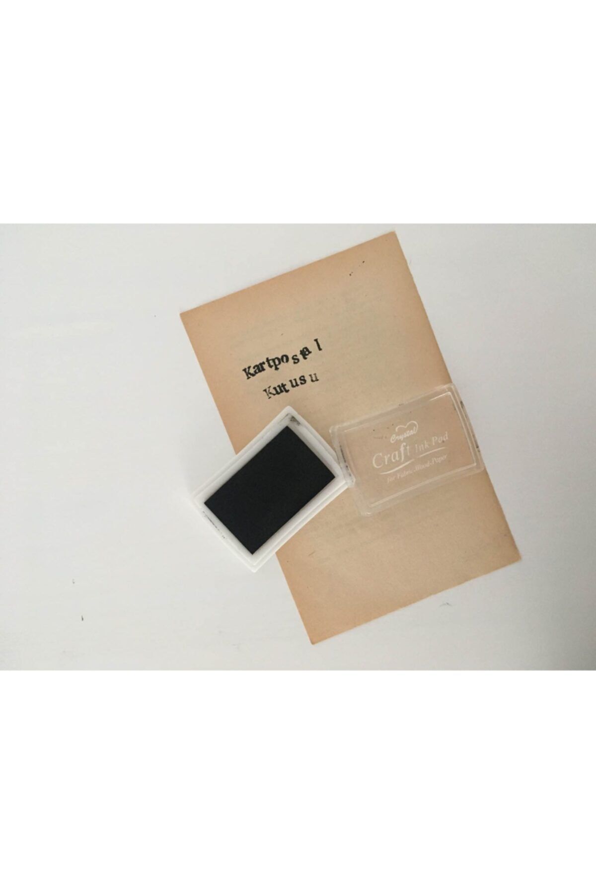 Kartpostal Kutusu Mürekkepli Istampa - Siyah