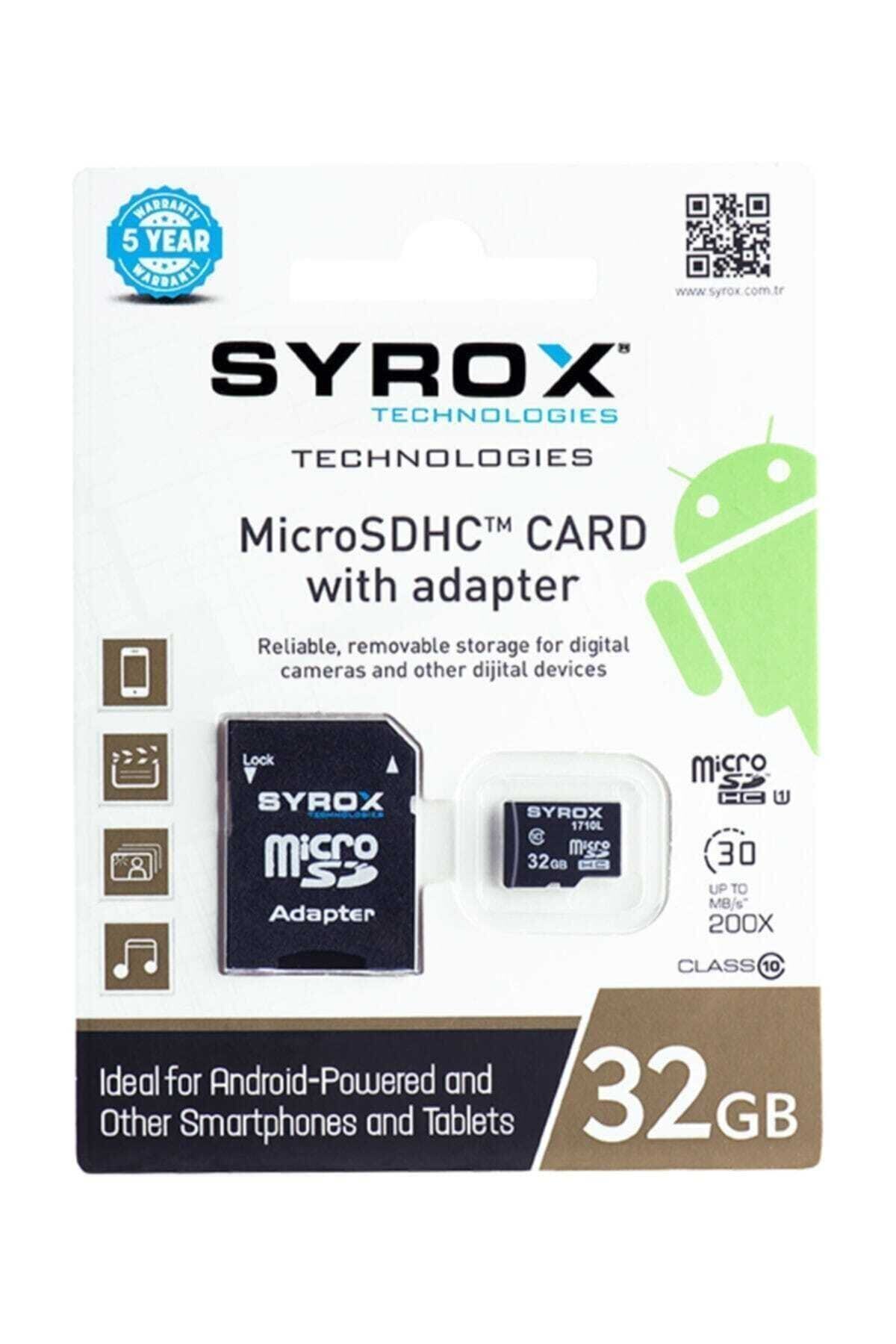 Syrox 32 Gb Hafıza Kartlı Micro Sd Card Adaptörlü