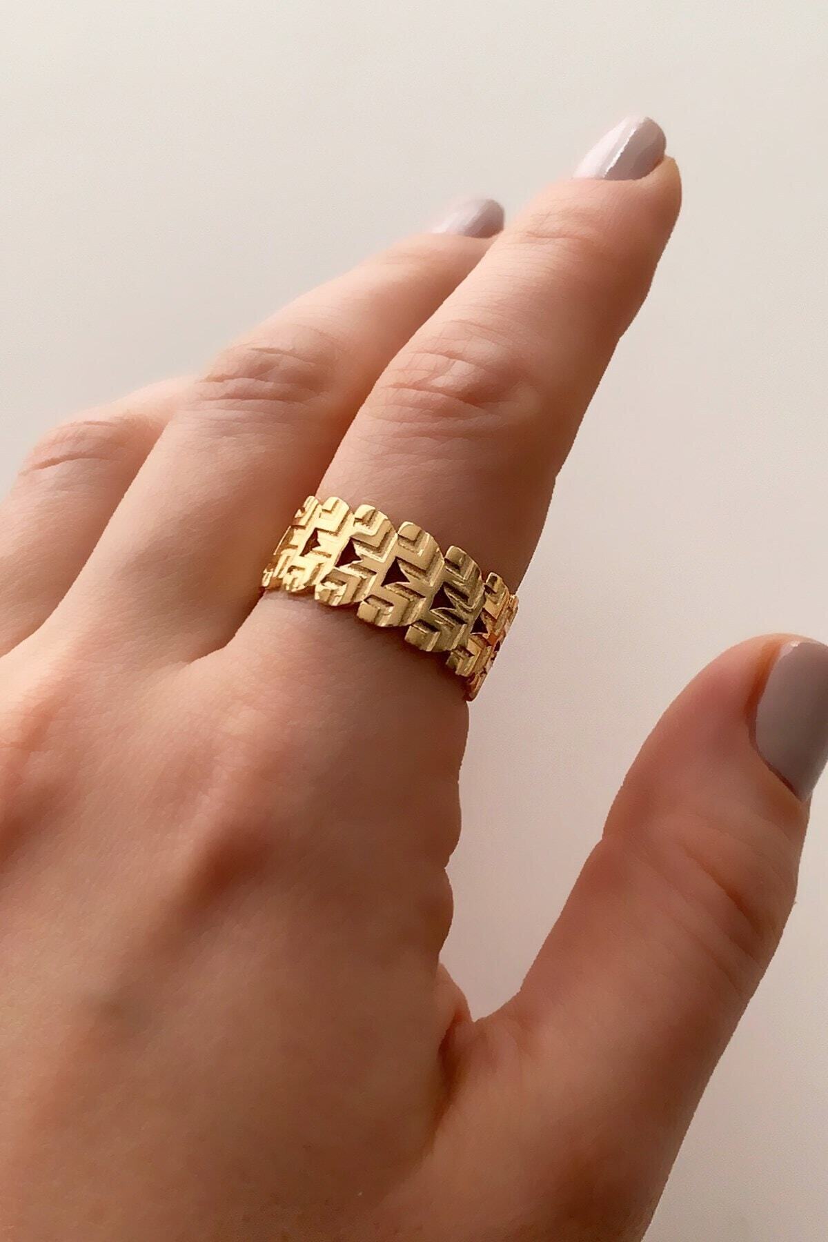 Çlk Accessories Ayarlabilir Lazer Kesim Yüzük Tryüzük1160 Y31503