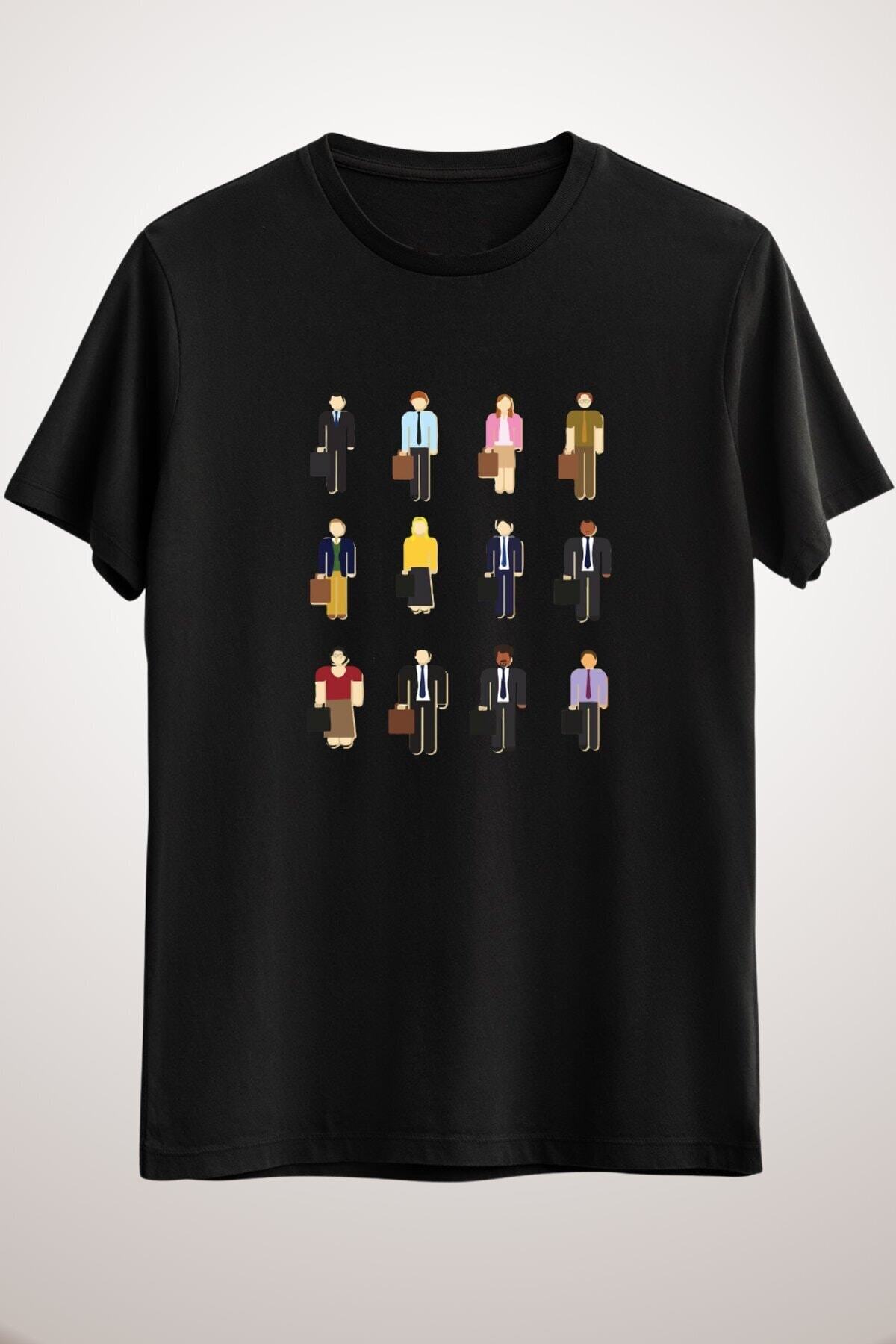 İLA Tshirt Unisex Siyah The Office