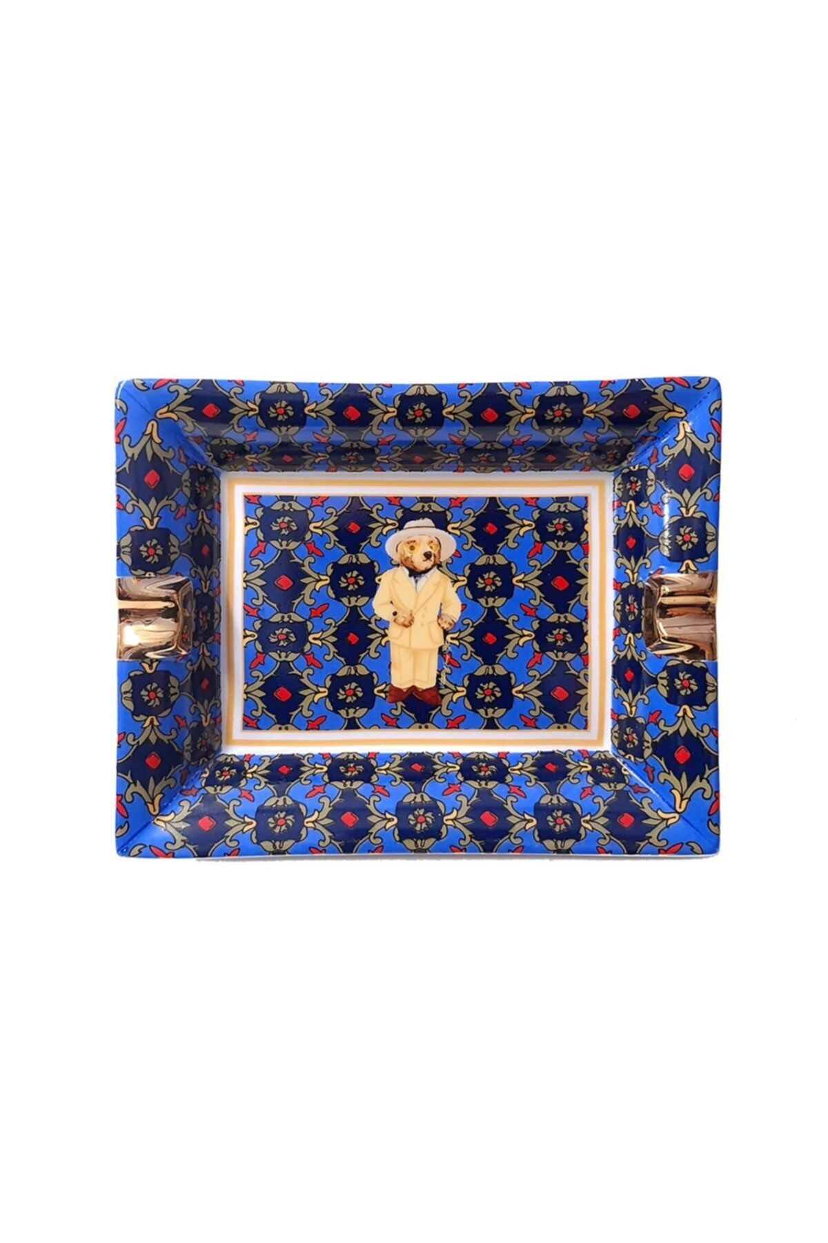 VİTELLİ Cuban Teddy Bear Porselen Kül Tablası