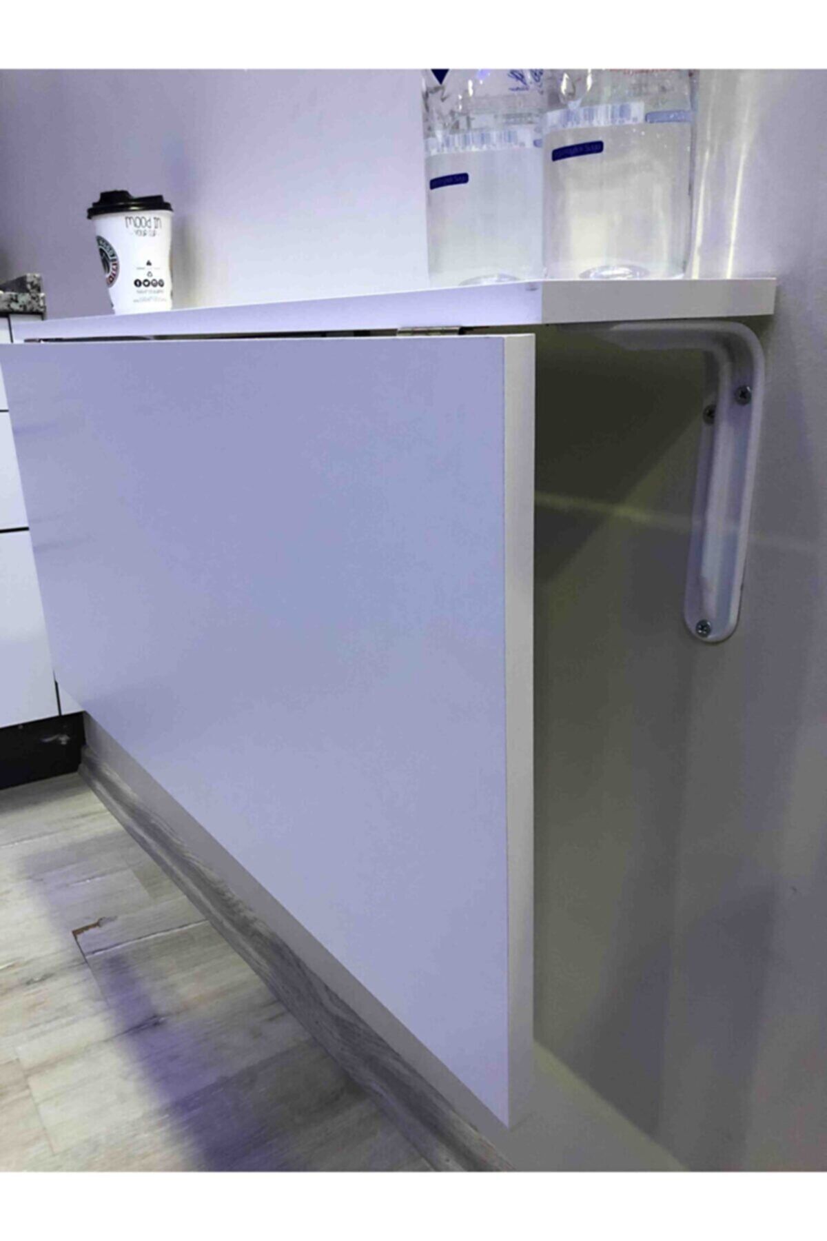 Ankaflex Katlanır Masa Duvara Monte Masa Çalışma Yemek Masası Duvardan Açılan Montaj Monteli Masa 60*90 Cm