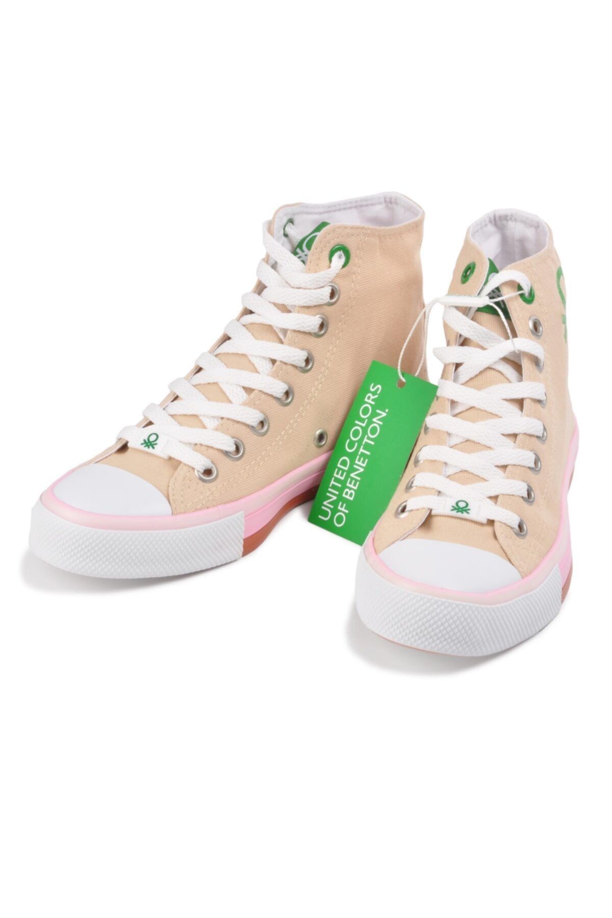Benetton Bn-30189 Bej Kadın Spor Ayakkabı