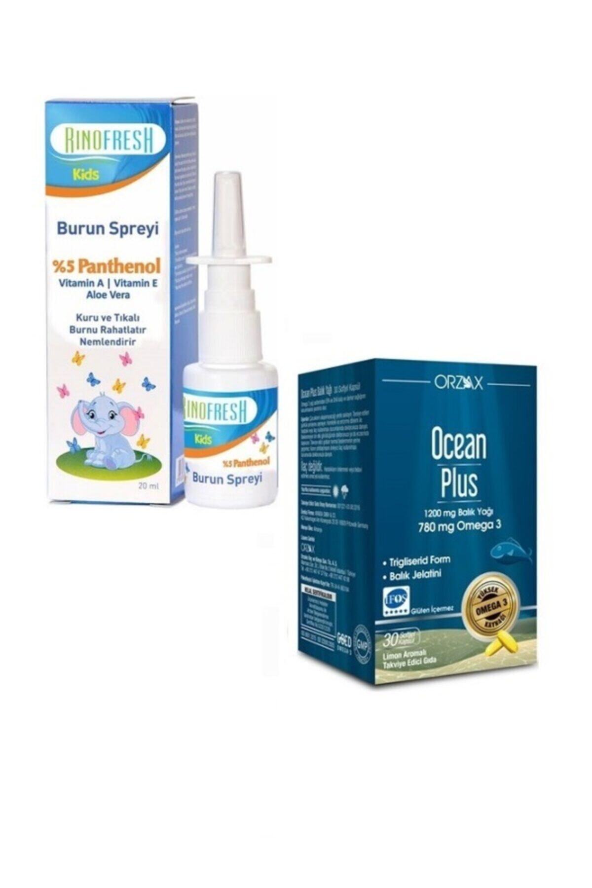 RINOFRESH Çocuklar Için Panthenol Burun Spreyi 20 Ml + Balık Yağı 1200 Mg Omega 3 30 Kapsül