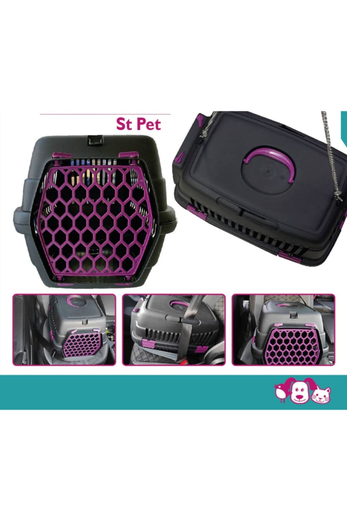S.T PET St Pet Kedi Köpek Taşıma Kafesi