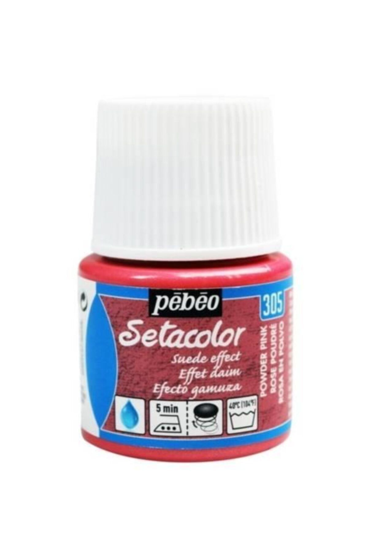 Pebeo Setacolor Suede Effect (Süet Etkisi) Kumaş Boyası 305 POWDER PINK