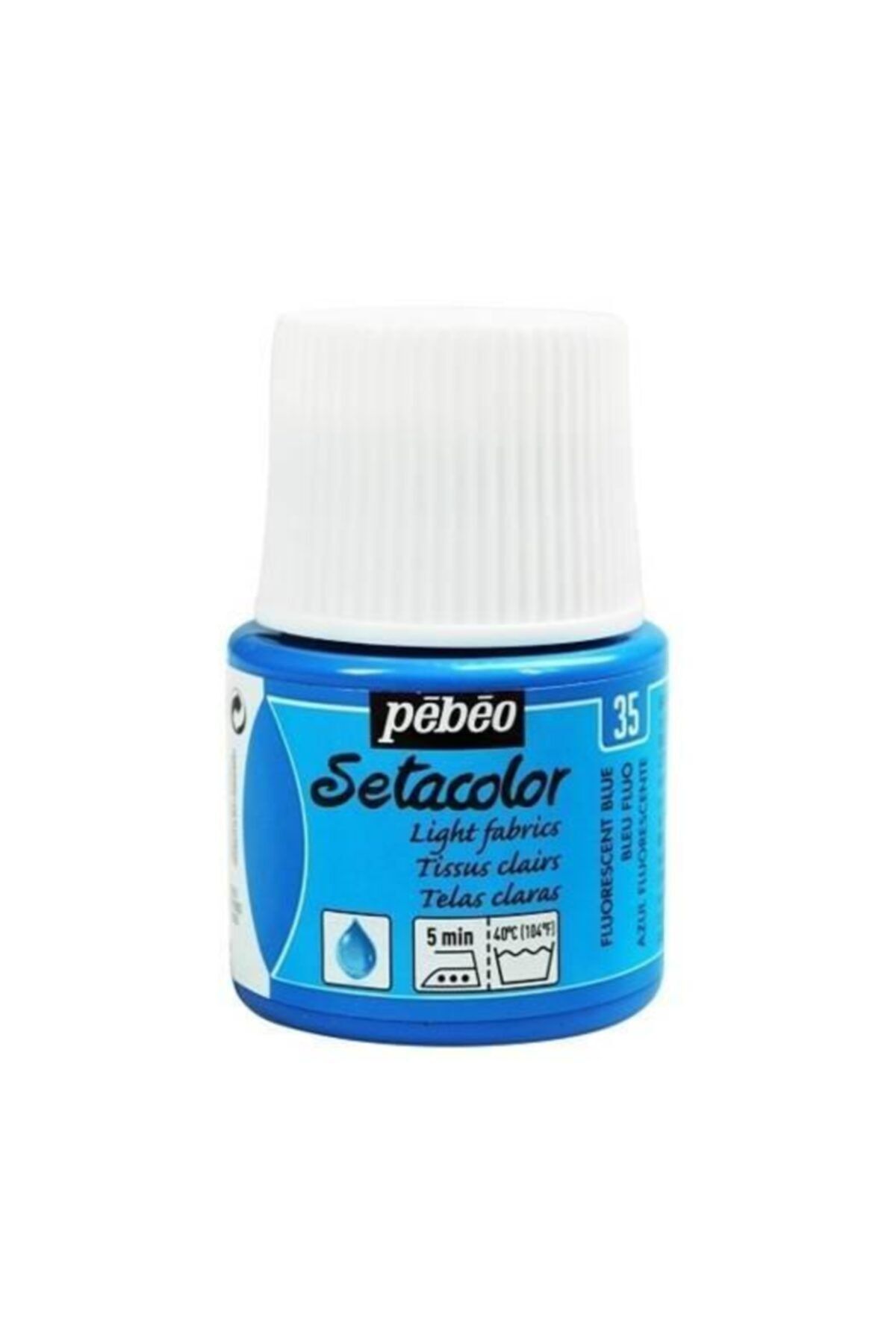 Pebeo Setacolor Light Fabric Fluorescent (Fosforlu) Kumaş Boyası 35 BLUE