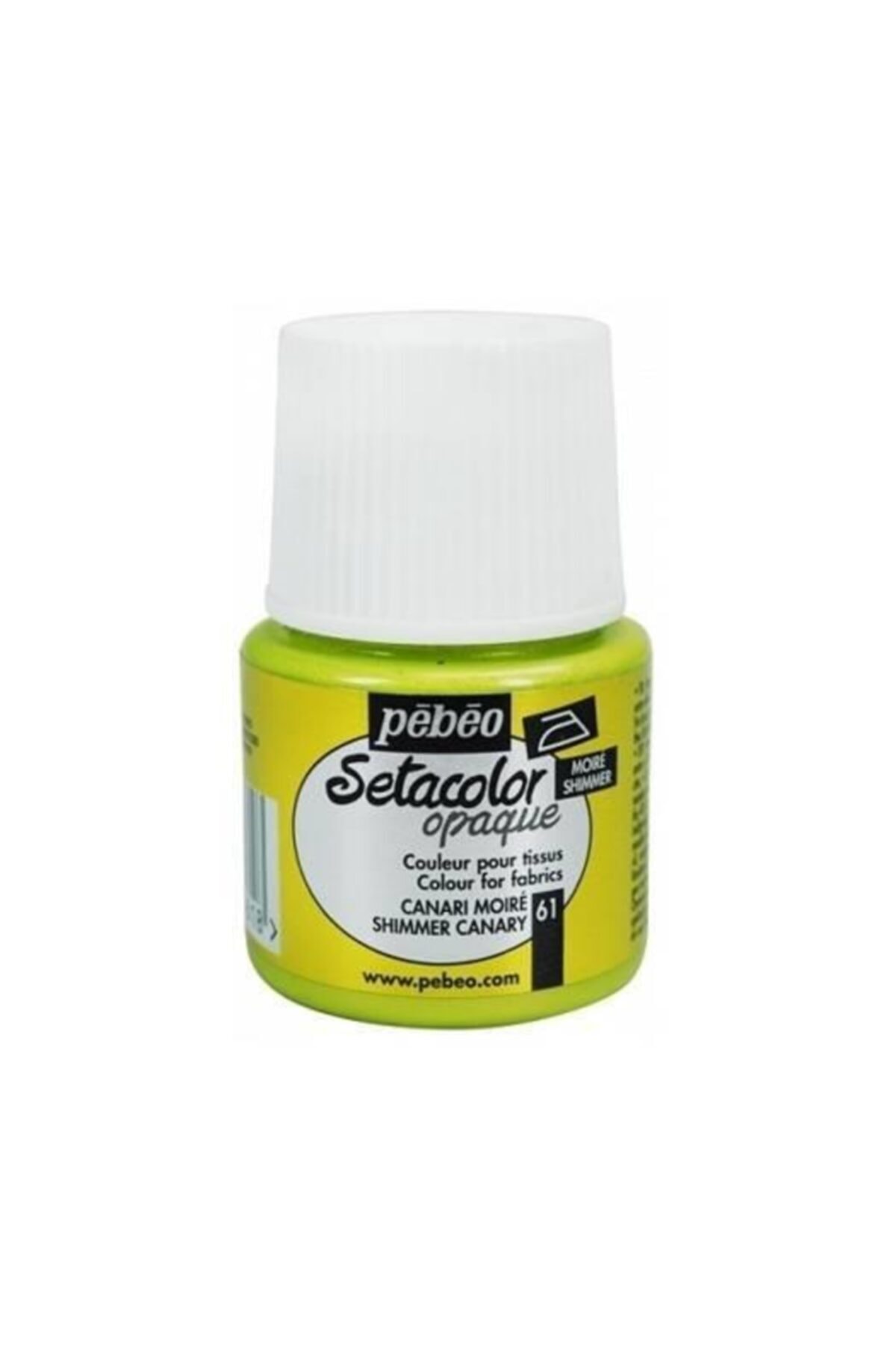 Pebeo Setacolor Shimmer (Pırıltılı) Opak Kumaş Boyası 61 CANARY YELLOW