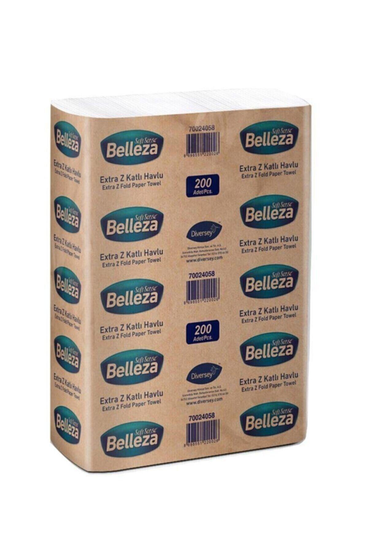 Diversey Belleza Extra Z Katlı Dispenser Havlu 20x24 Cm 200x12 Paket