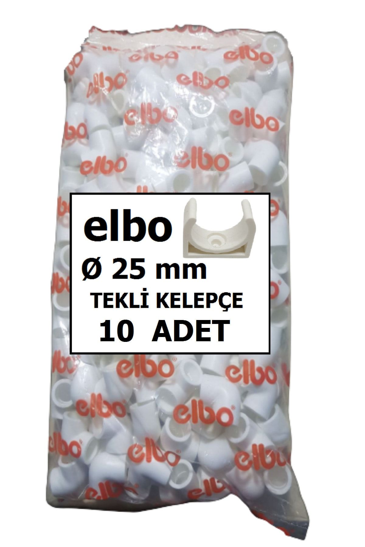 Elbo 1 Paket 25'lik Pprc Tekli Kelepçe 10 Adet
