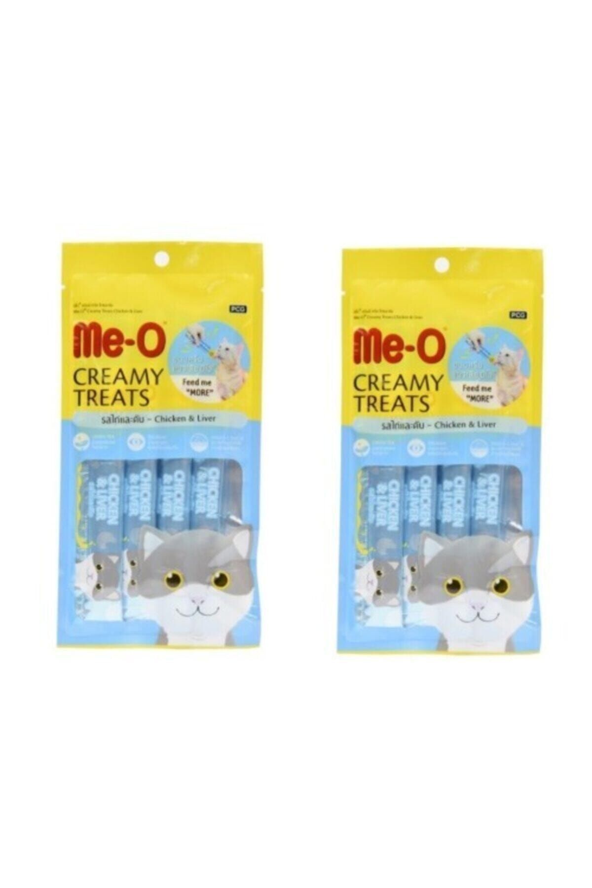 Meoa Meo Creamy Tavuklu Ve Ciğerli Krem Kedi Ödülü 4x15 gr